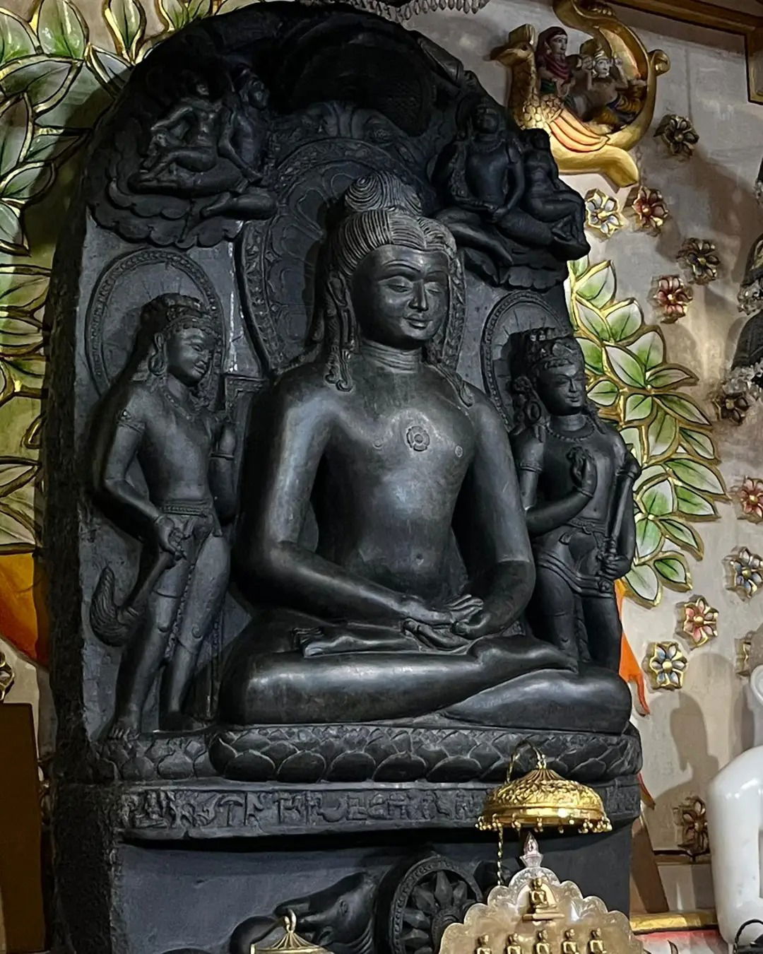 Photograph of an ancient idol of Adinath Bhagwan (also known as…