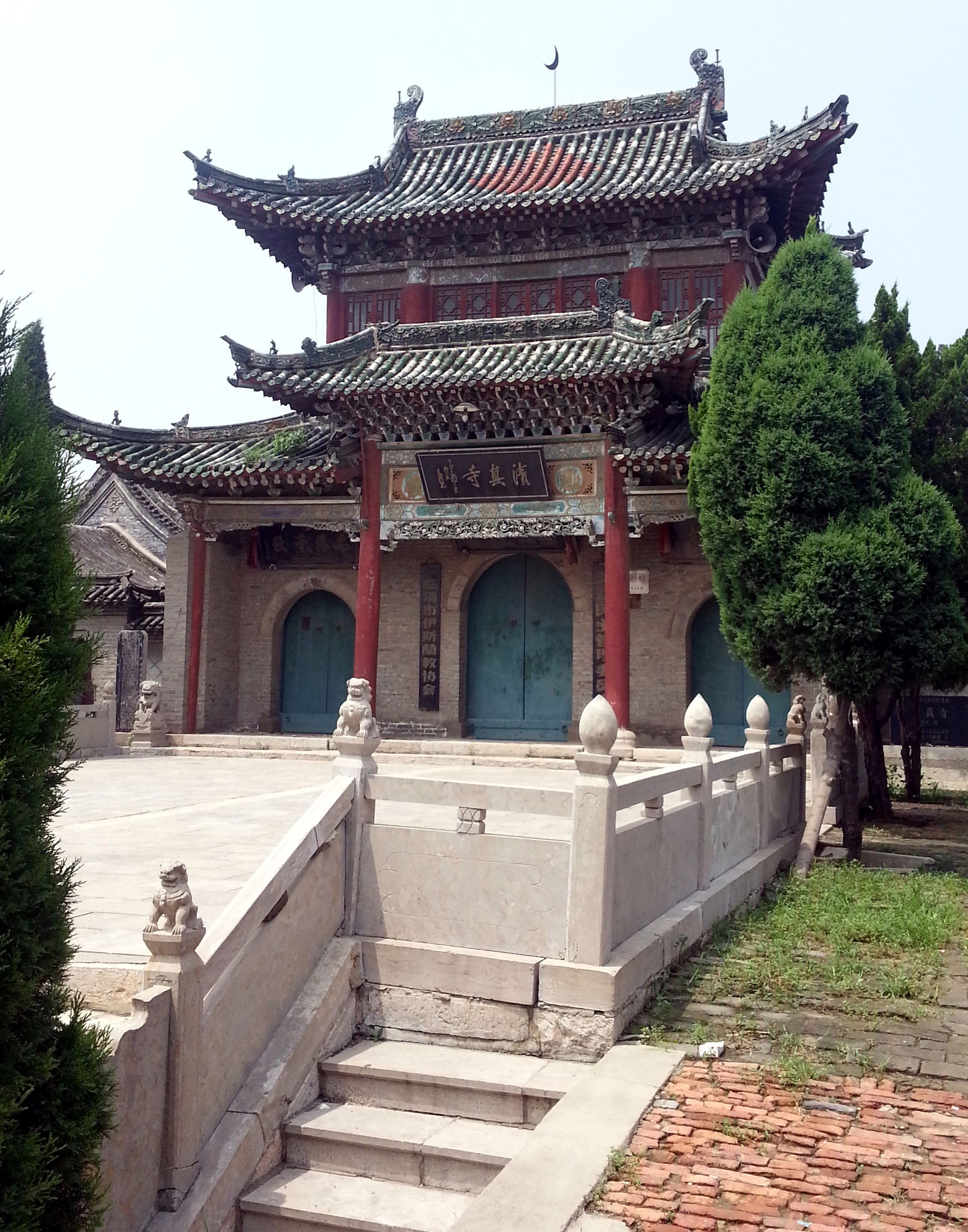 Photograph of the Western mosque (临清西清真寺) in Linqing, Shandong,…