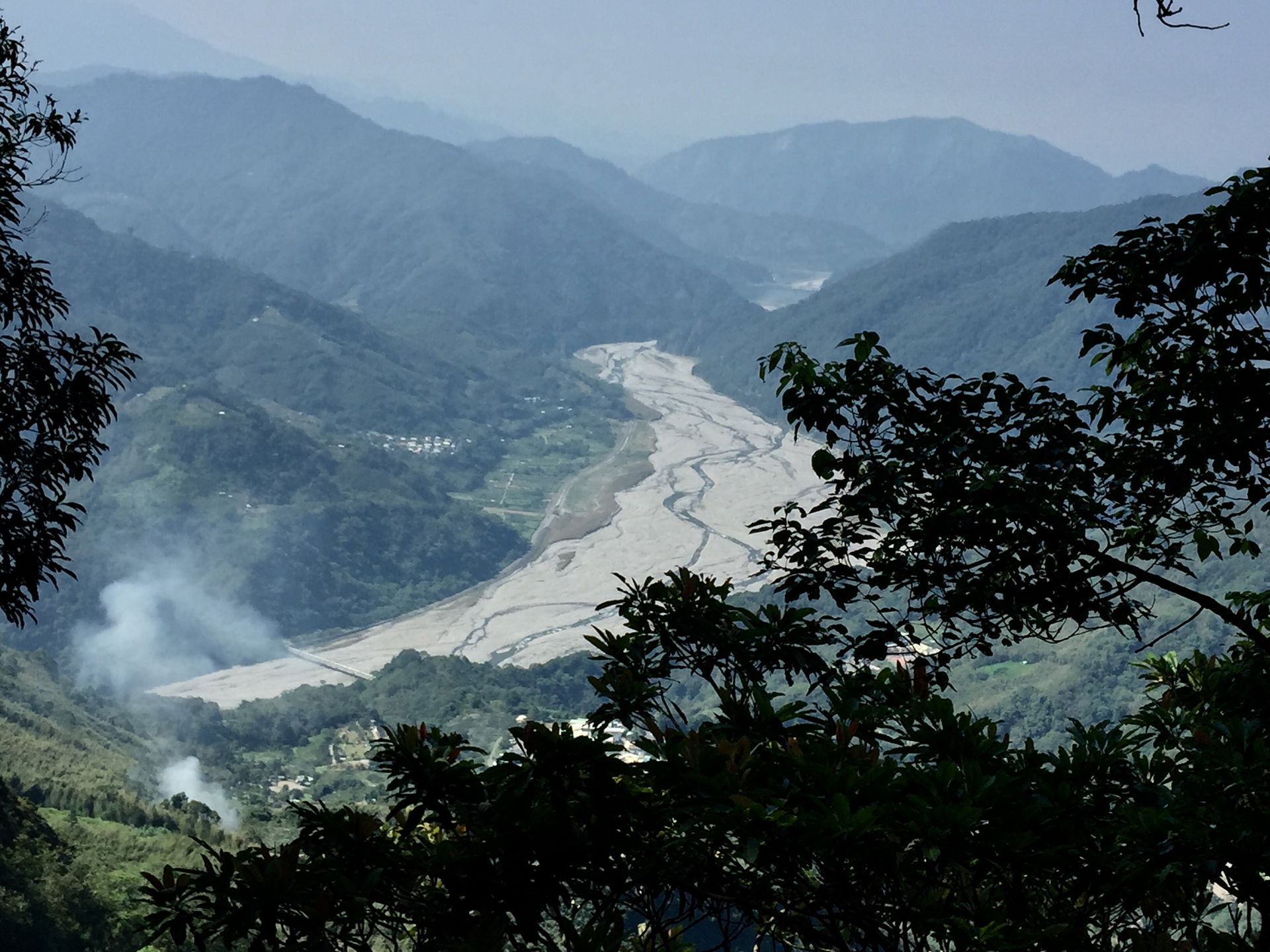 View down the valley of Daan River from Xuejian.