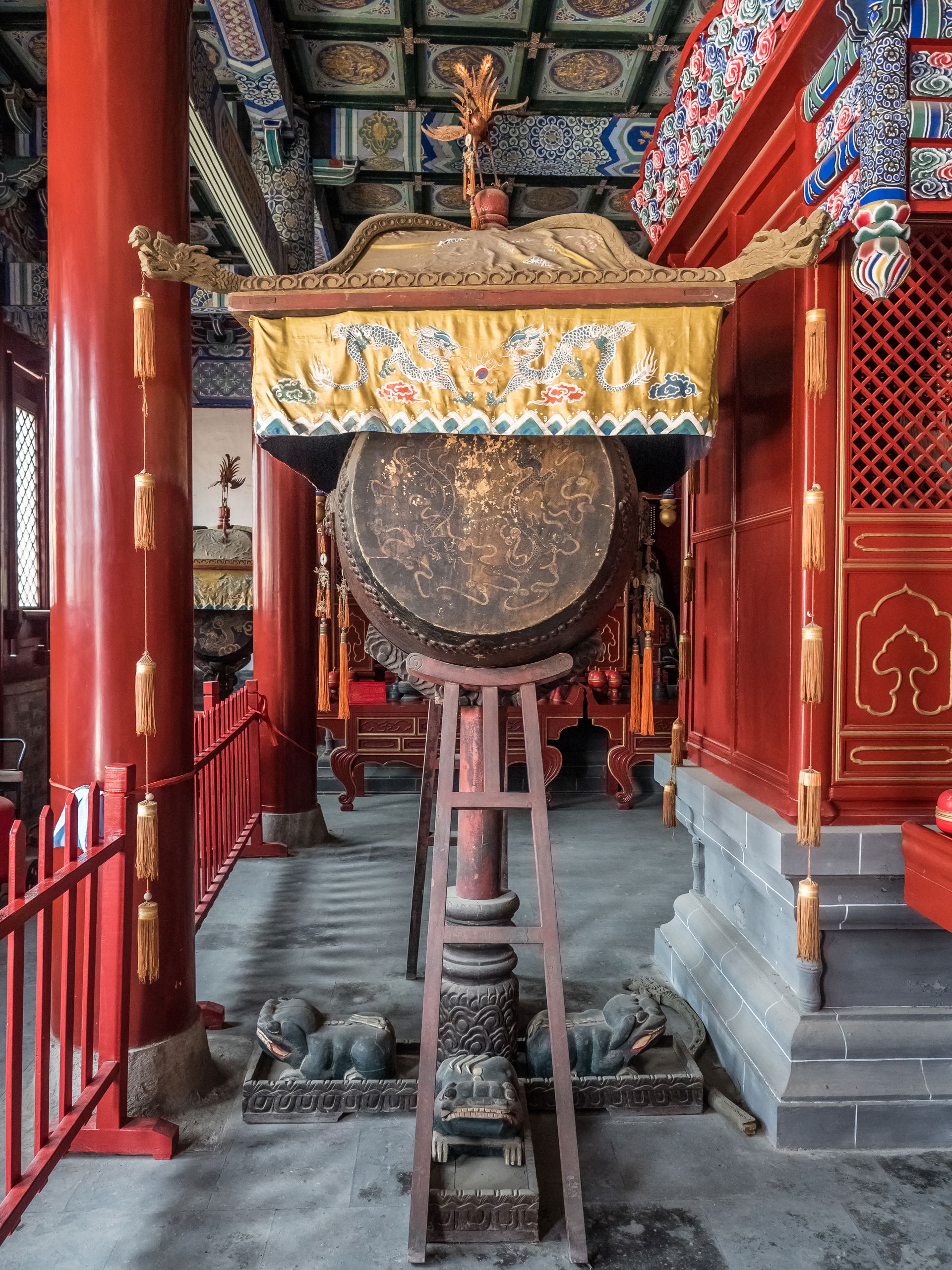 Historic drum in the Nankai district in Tianjin, old city