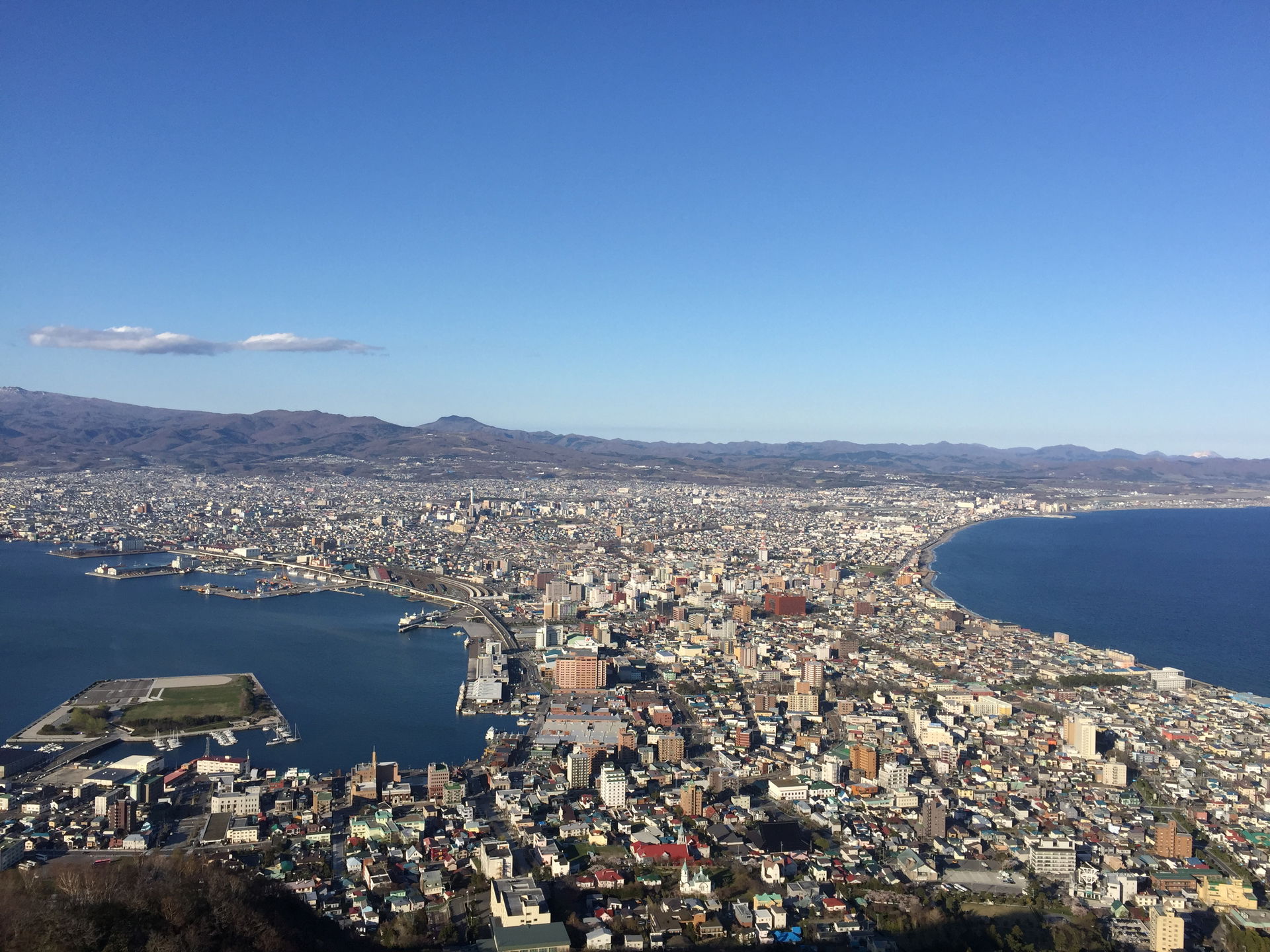 View from Mt.Hakodate (Hakodateyama),Hakodate Hokkaido, Japan 2…