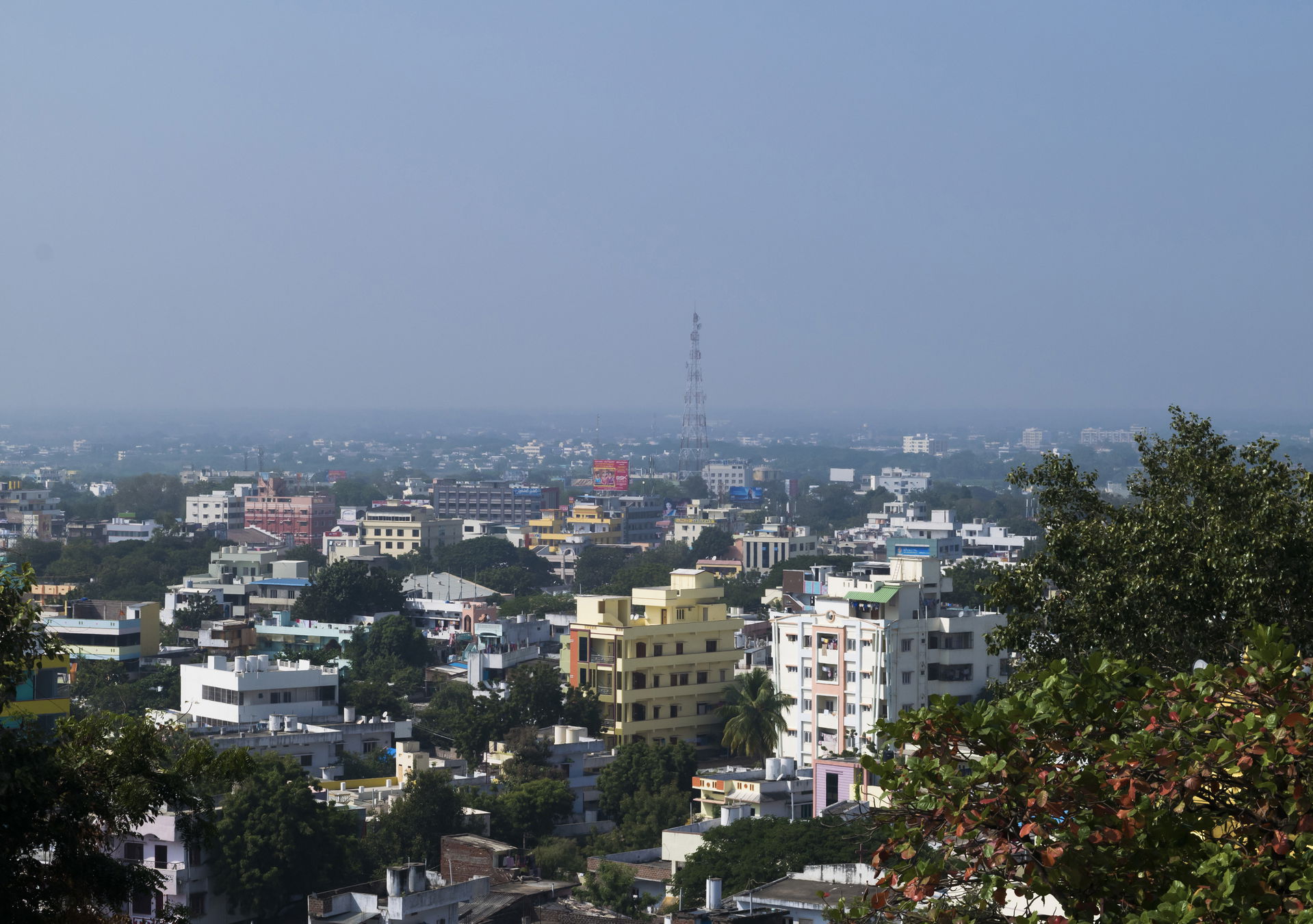 An overview of Khammam town as seen from Narasimha Swamy temple…