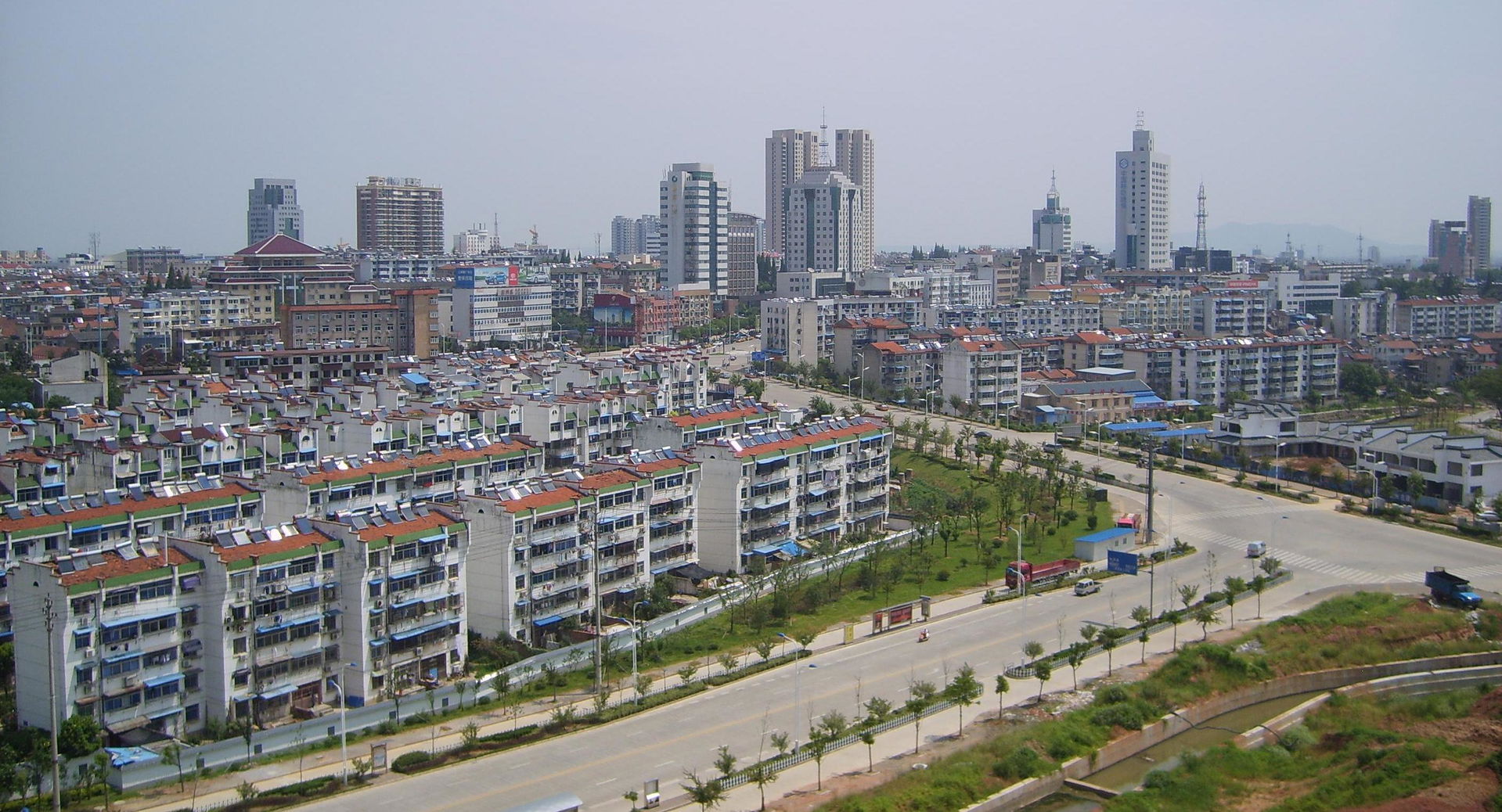 Skyline of Xuancheng City,Anhui province,China