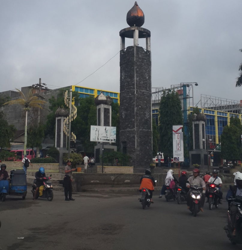 A monument to the salak fruit in Padangsidimpuan, North Sumatra…