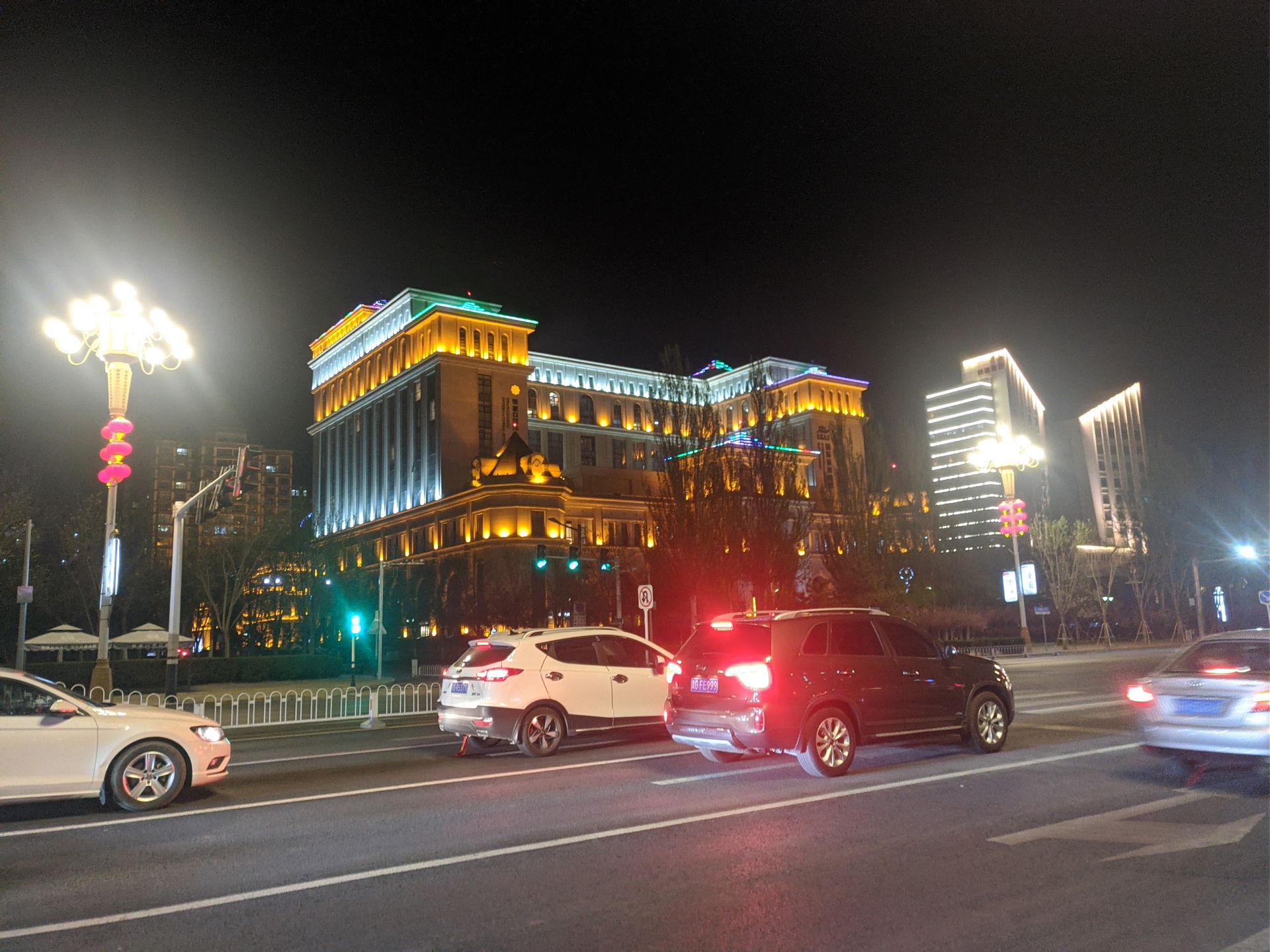 Zhangjiakou International Hotel (left) and Customs Building (ri…