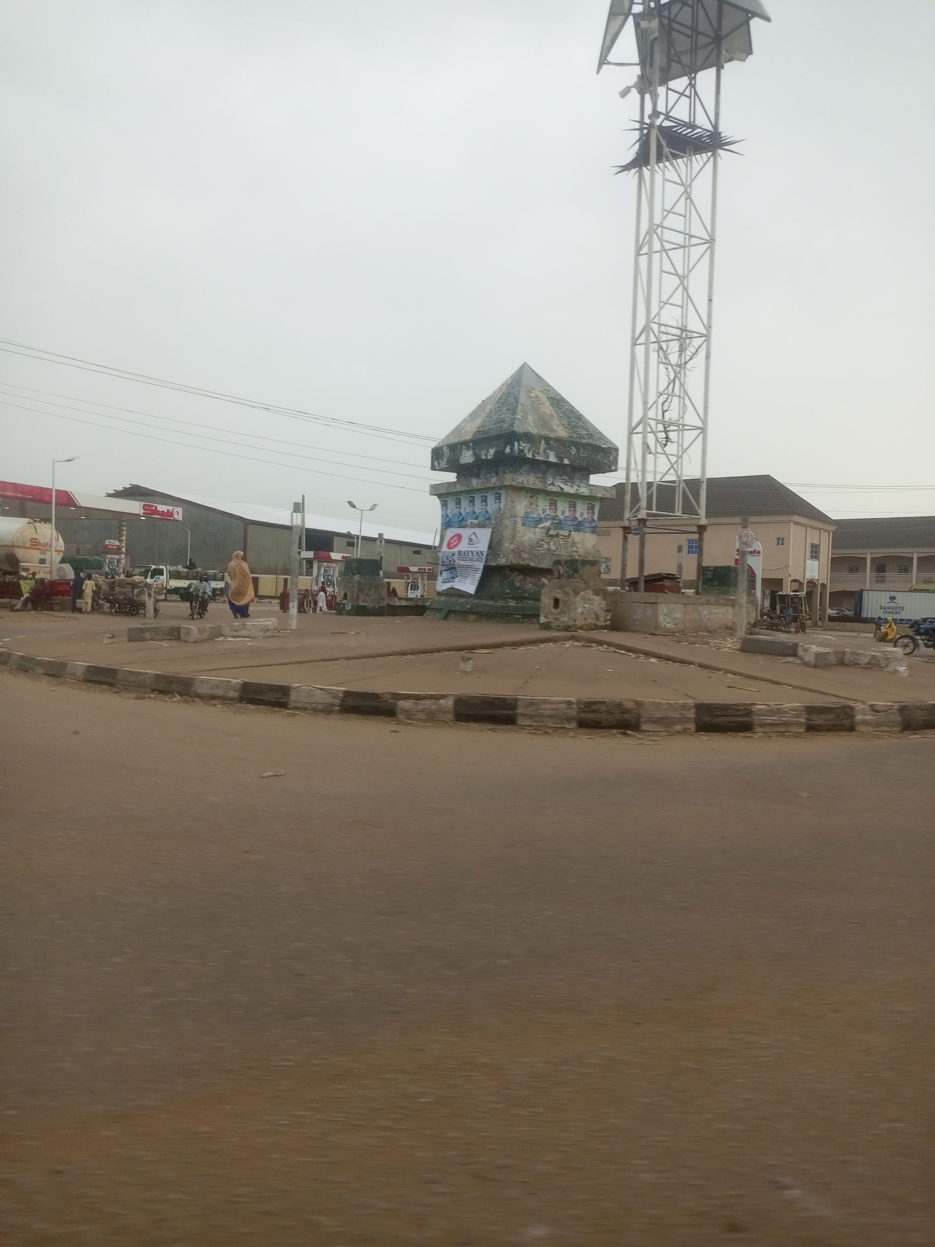 One of the roundabout at Zaria Road Gusau town Zamfara State