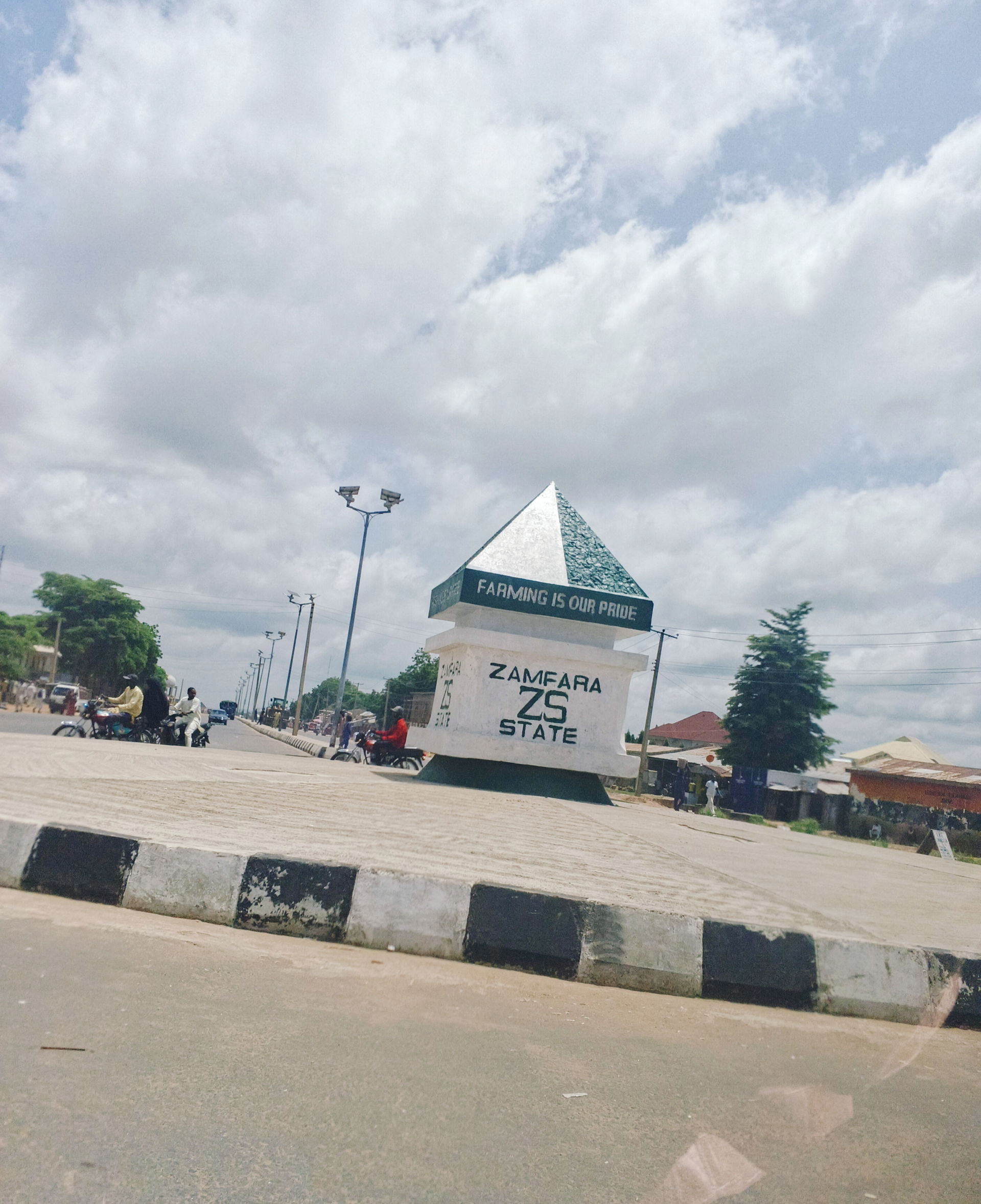 Roundabout in Gusau Zamfara State