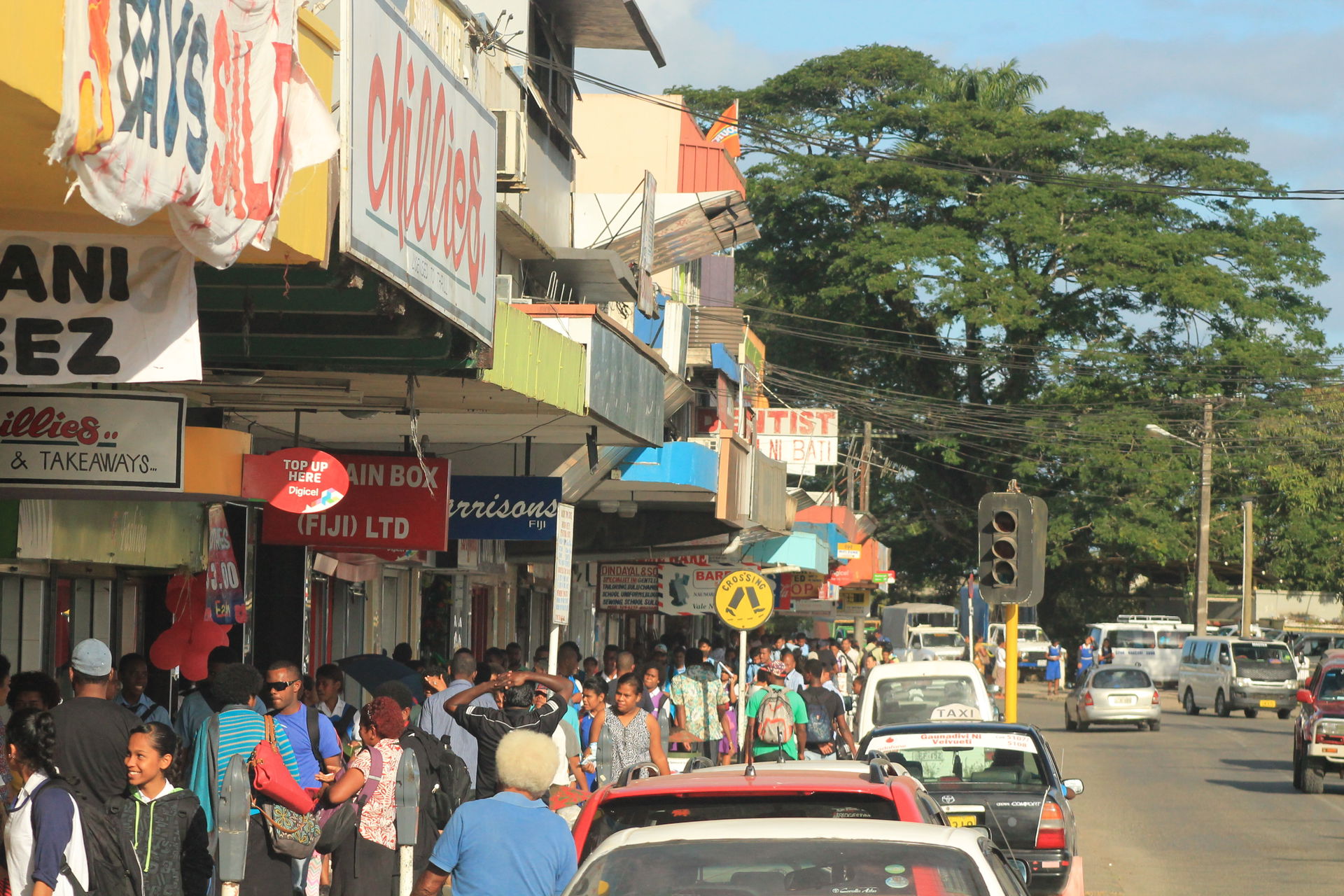 Nausori Town - Main street (Kings Road)