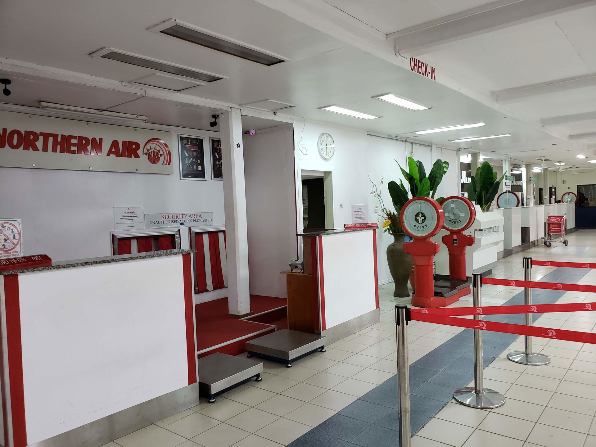Check-in area for Nausori Airport