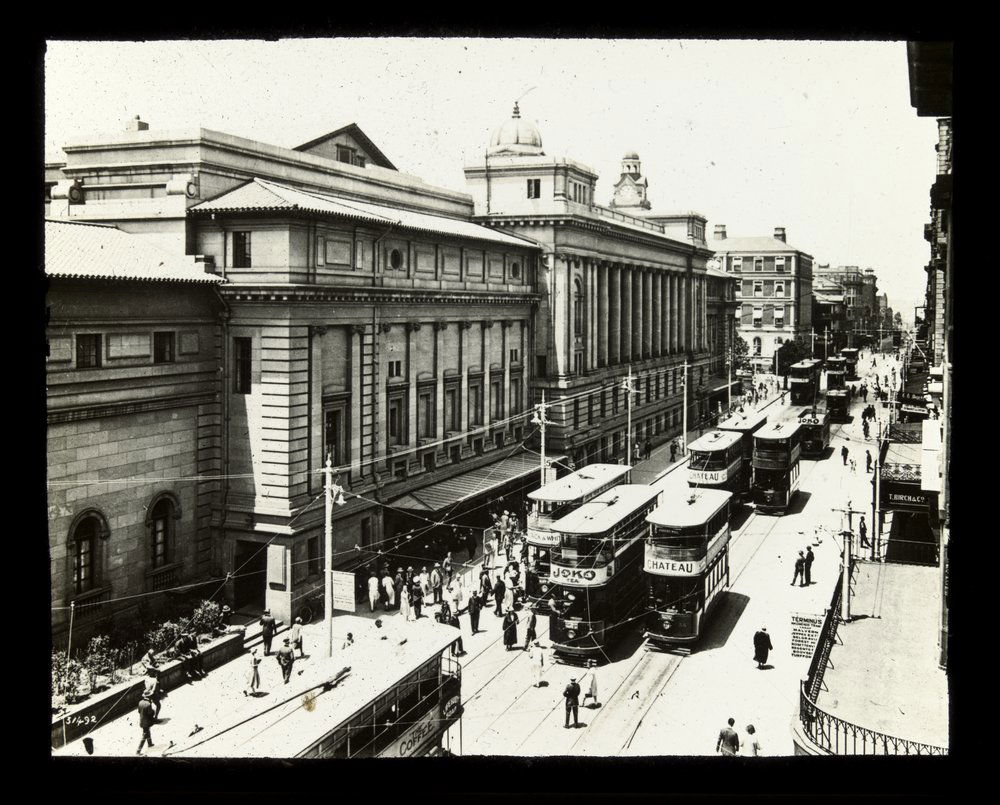 View of Johannesburg City Hall from the corner of Market and Ha…