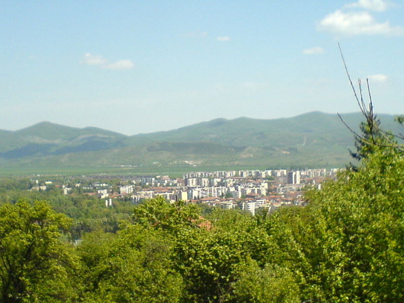 Botevgrad, view from Chekanica area