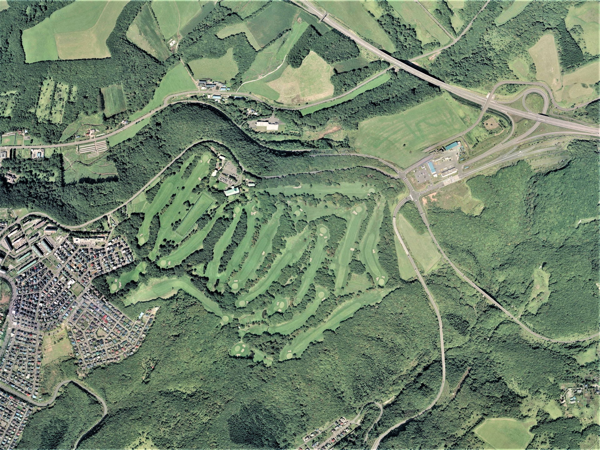 Muroran Golf Club, Muroran Hokkaido Aerial photograph.2009