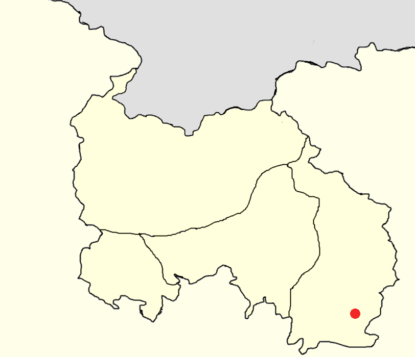 Location of Leningor (Akhalgori) in South Ossetia