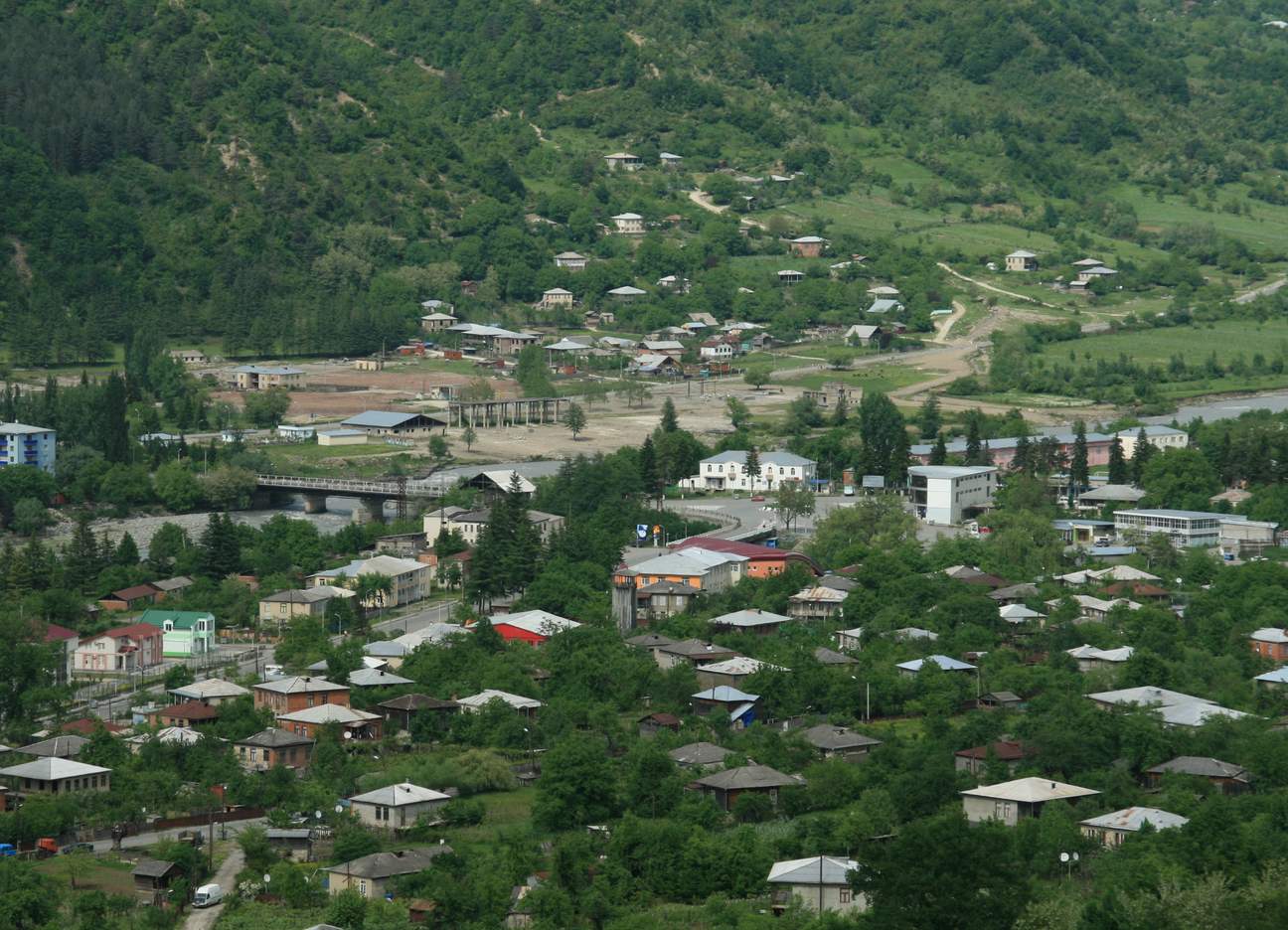 Ambrolauri, a town in NW Georgia.