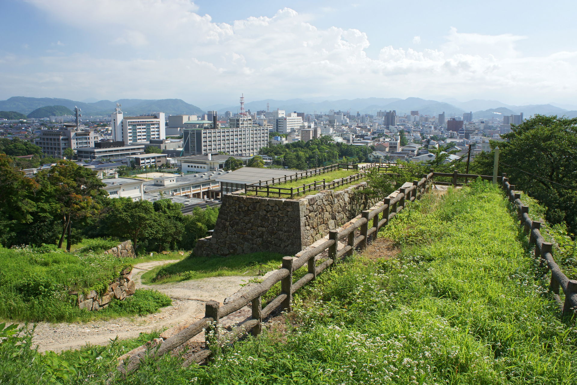 Tottori Castle in Tottori, Tottori prefecture, Japan