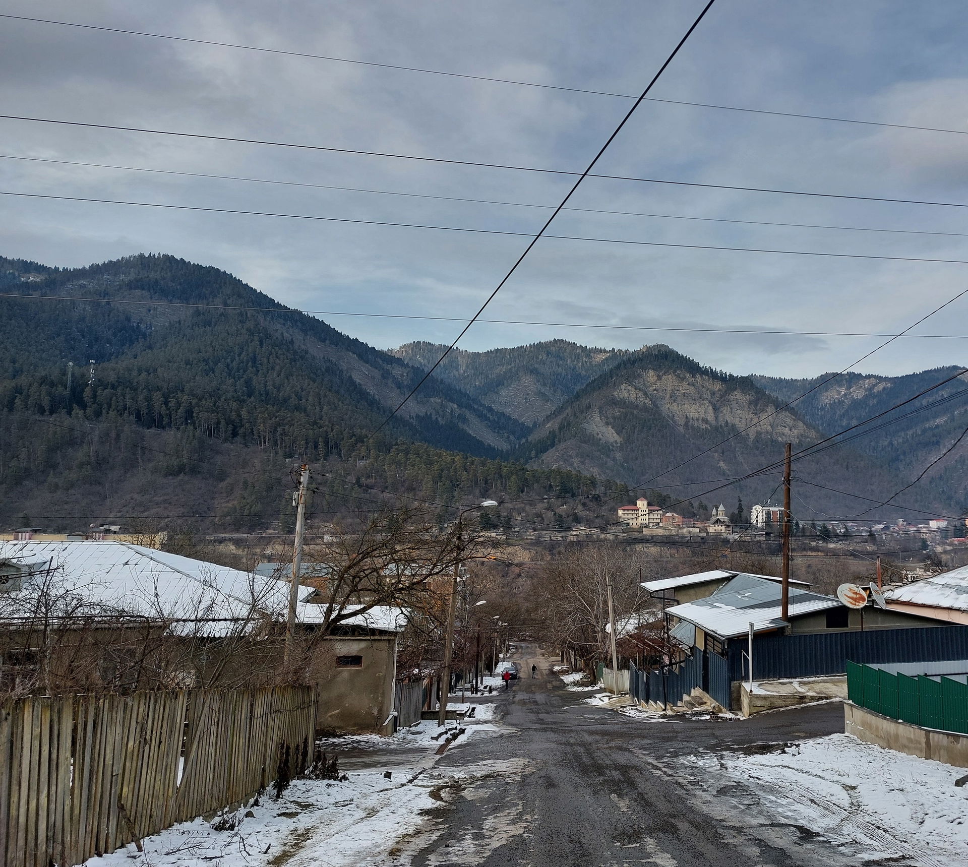 View of western outskirts of Borjomi from Papa neighborhood. Bo…