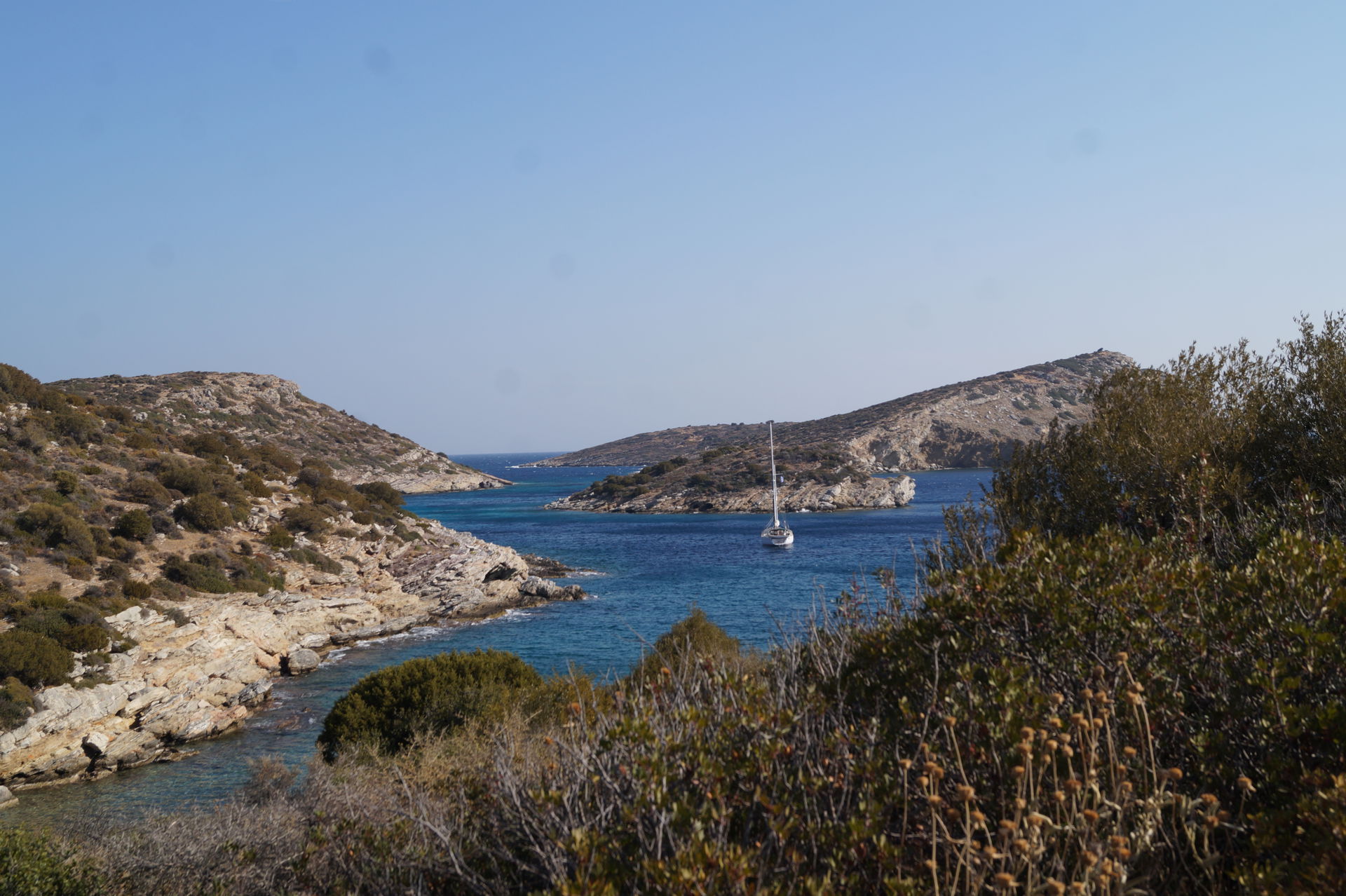 Tselevinia, Poros, Greece: Gali Island north-east of castle of …