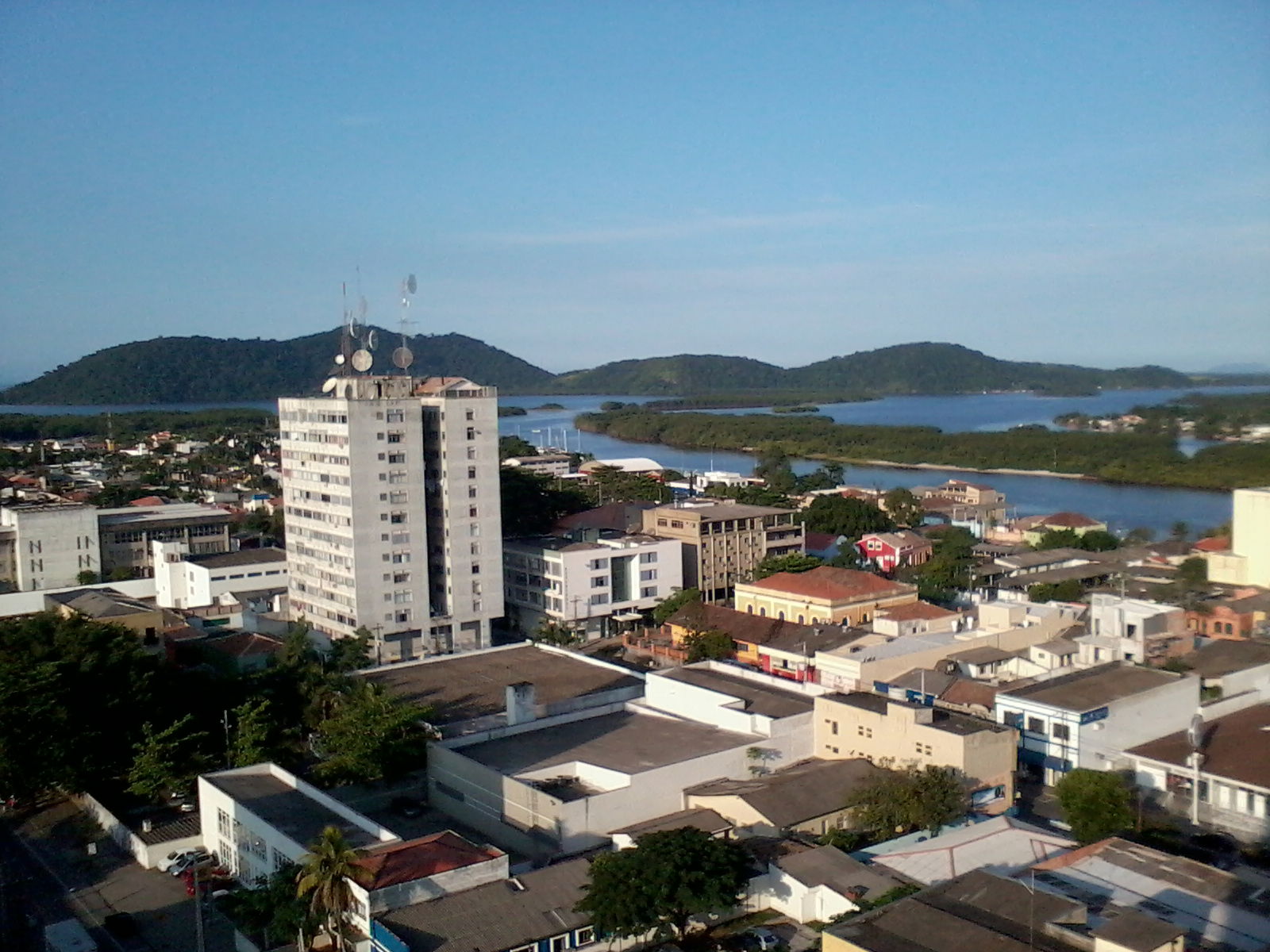 Ilha da Cotinga vista do alto do prédio Palácio do Café em Para…
