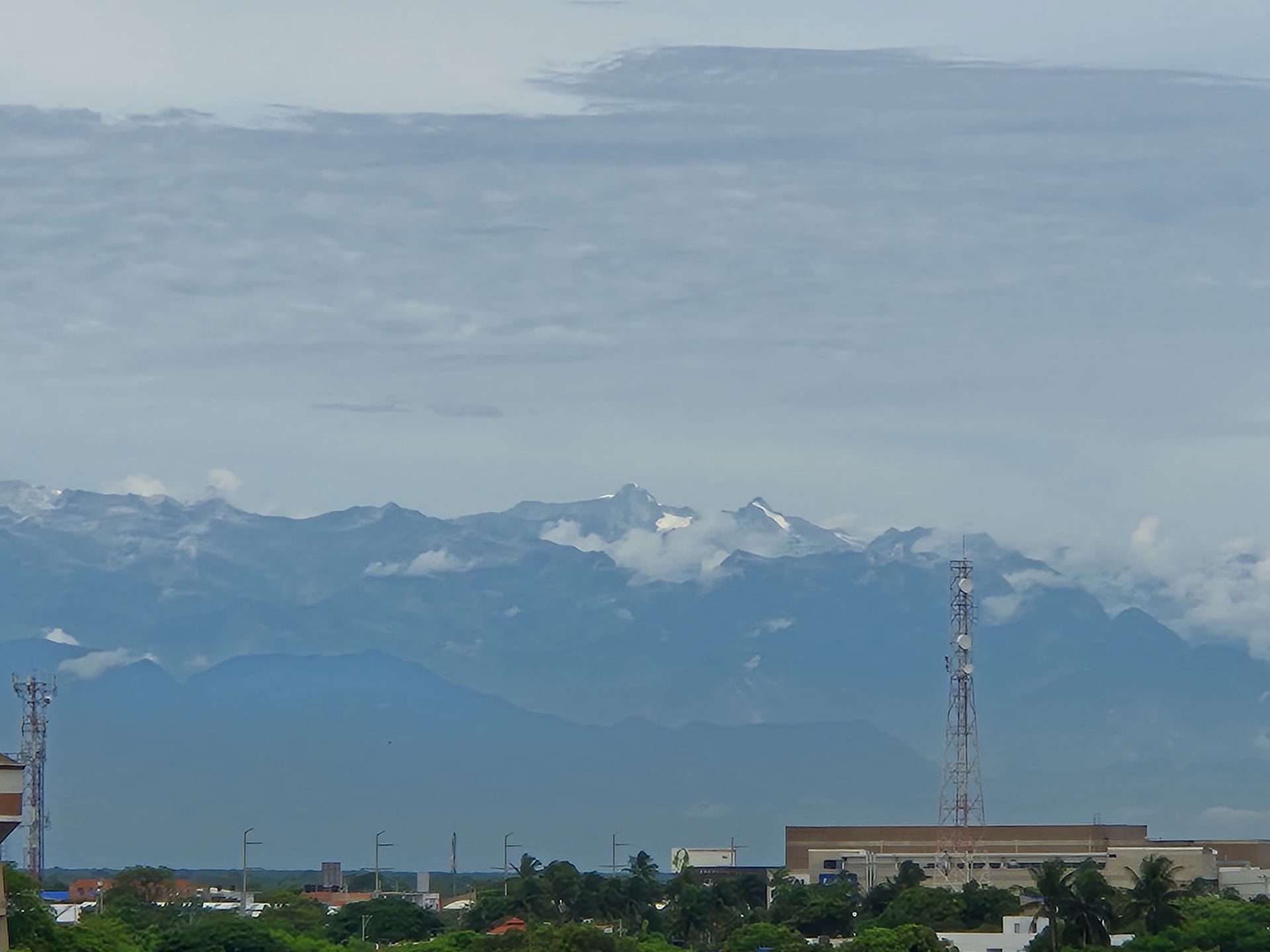 Sierra Nevada de Santa Marta seen from Riohacha