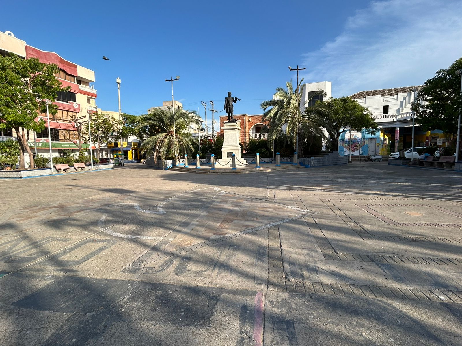 Plaza almirnte Padilla Riohacha Colombia