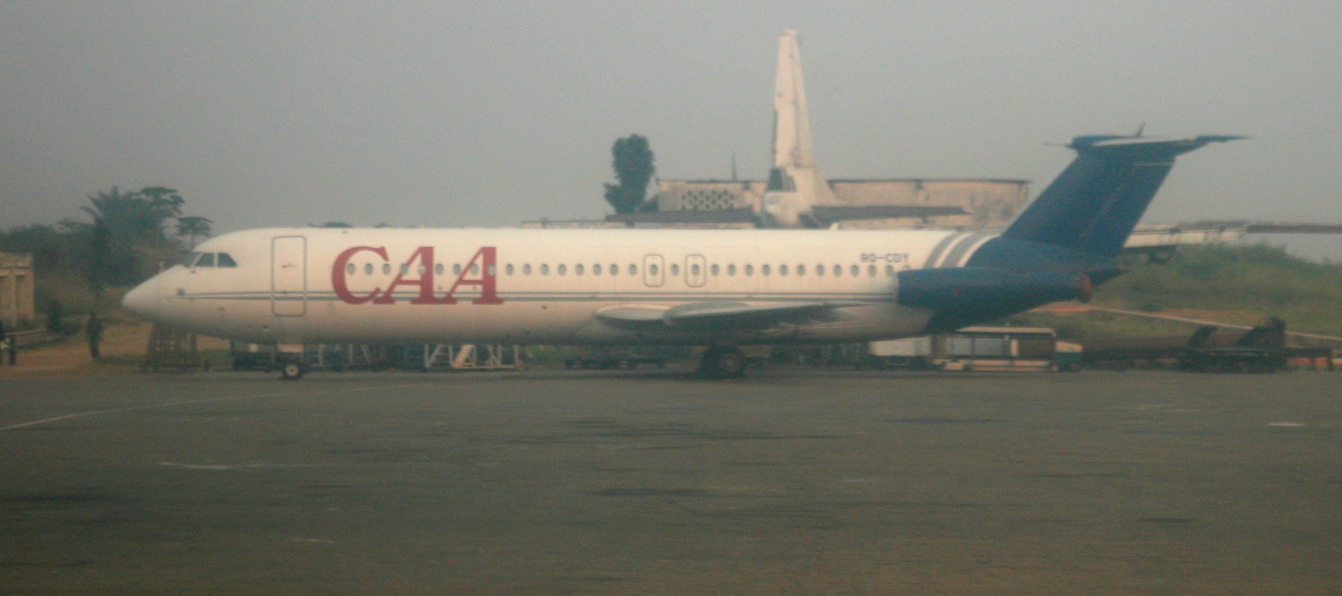 Compagnie Africaine d'Aviation airplane at Mbuji-Mayi Airport, …