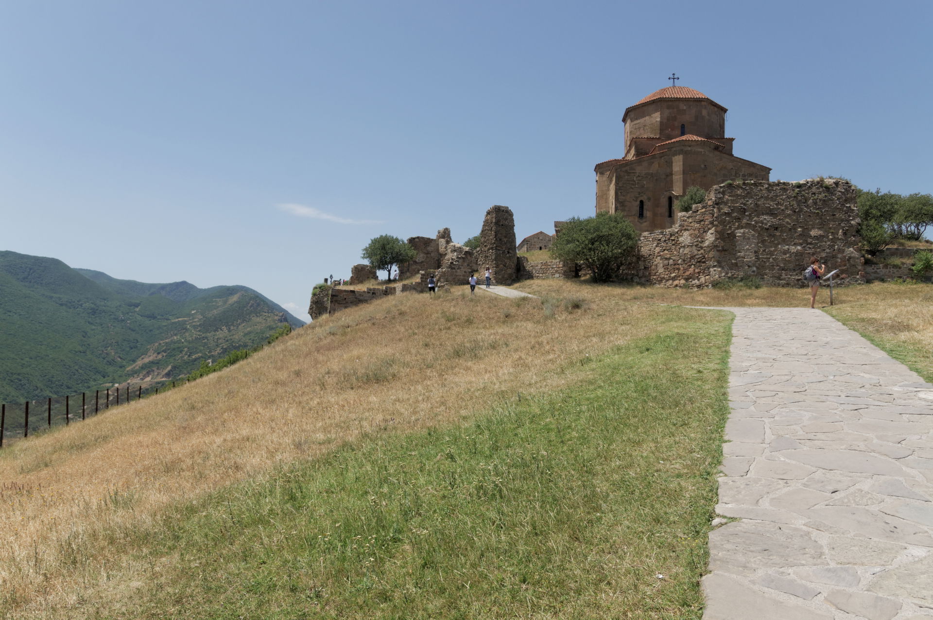 Jvari Monastery, a 6th-century Georgian Orthodox monastery. Ear…