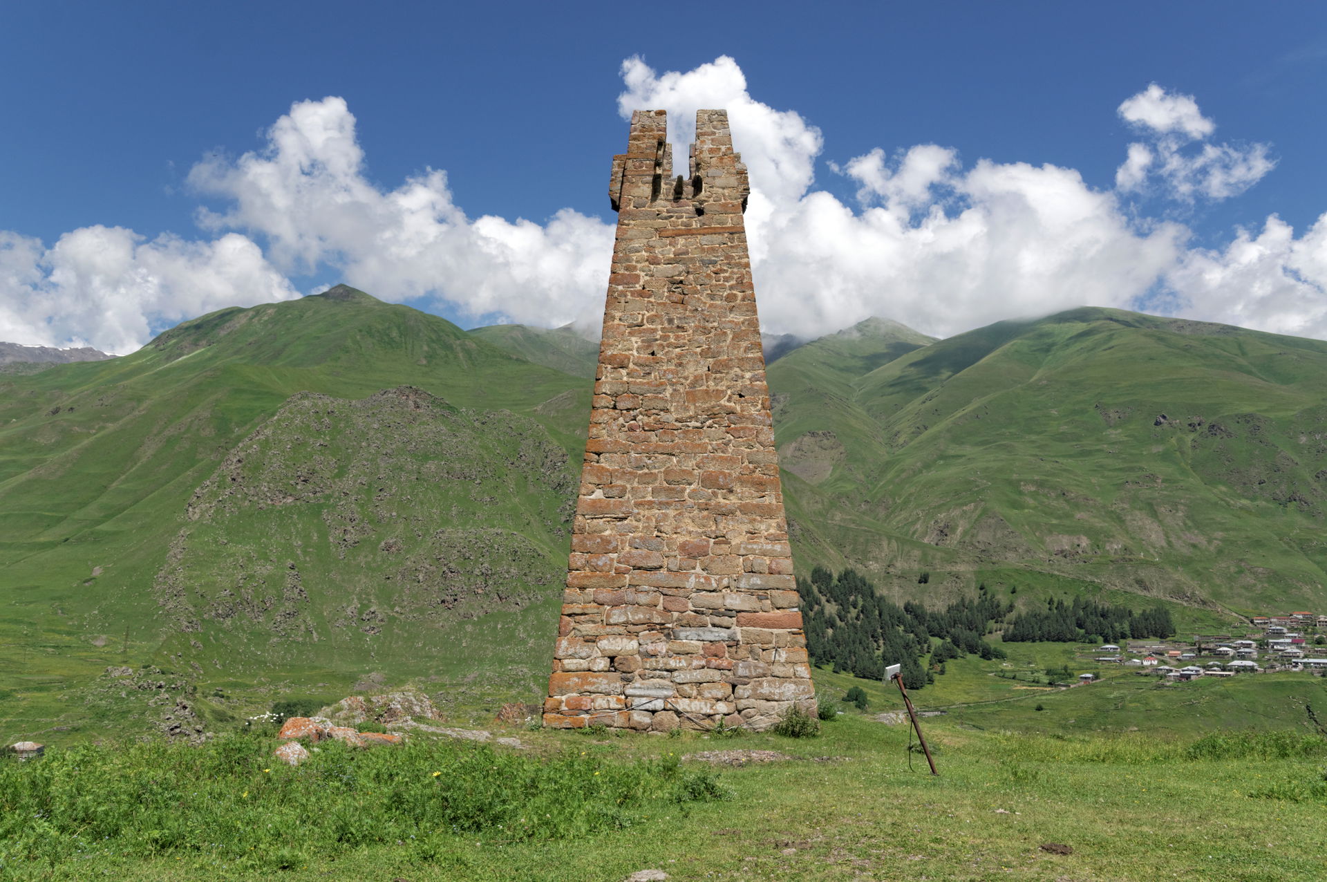 Fortified tower. Sioni, Khevi, Georgia.