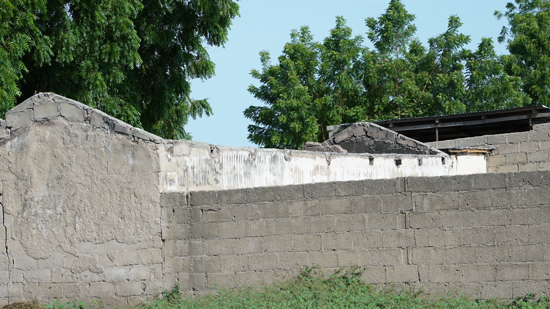 A building without a roof in Bama Borno State Nigeria. Bama was…