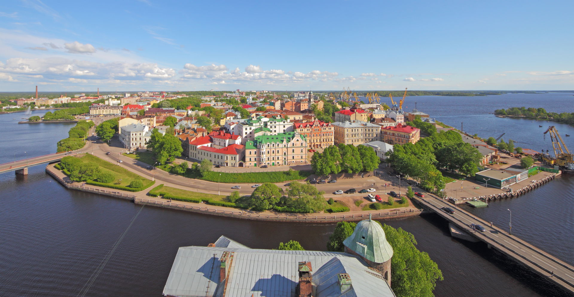 Vyborg (former Viipuri), Leningrad Oblast, Russia. Views from t…