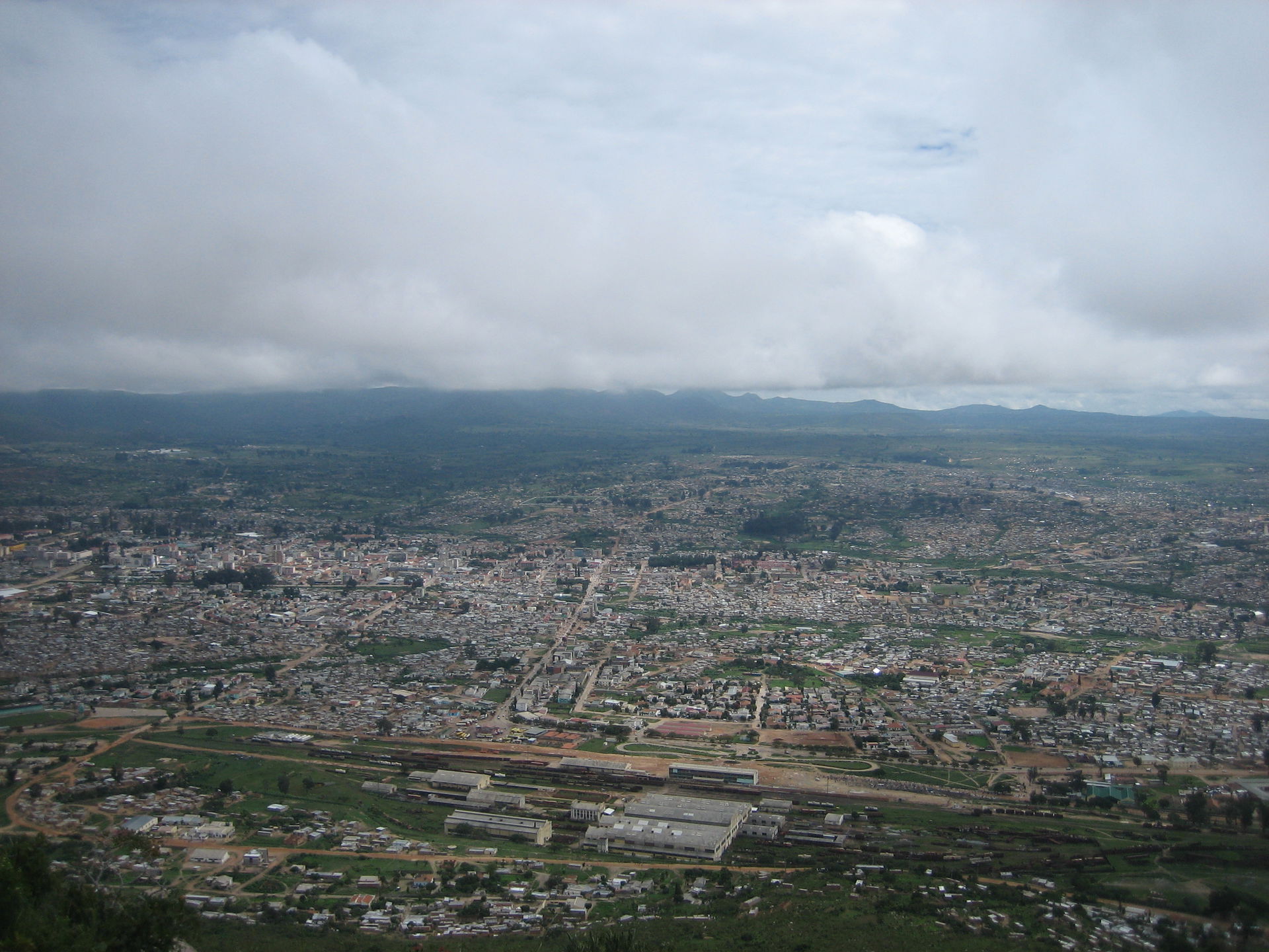 Vista da cidade de Lubango, Angola.
