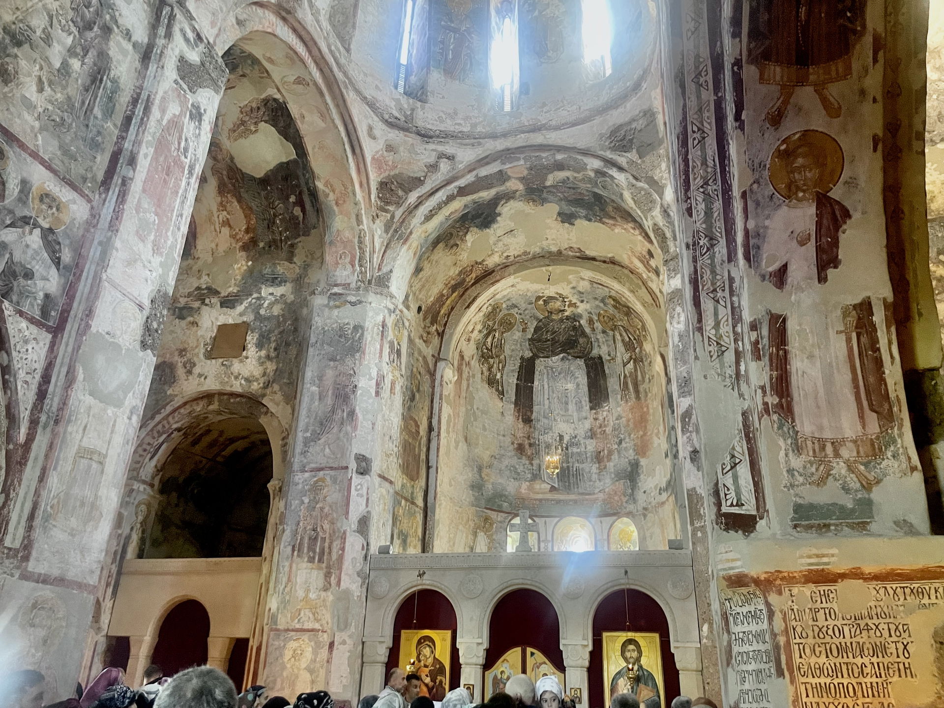 Interior of the Tsalenjikha Cathedral in Georgia