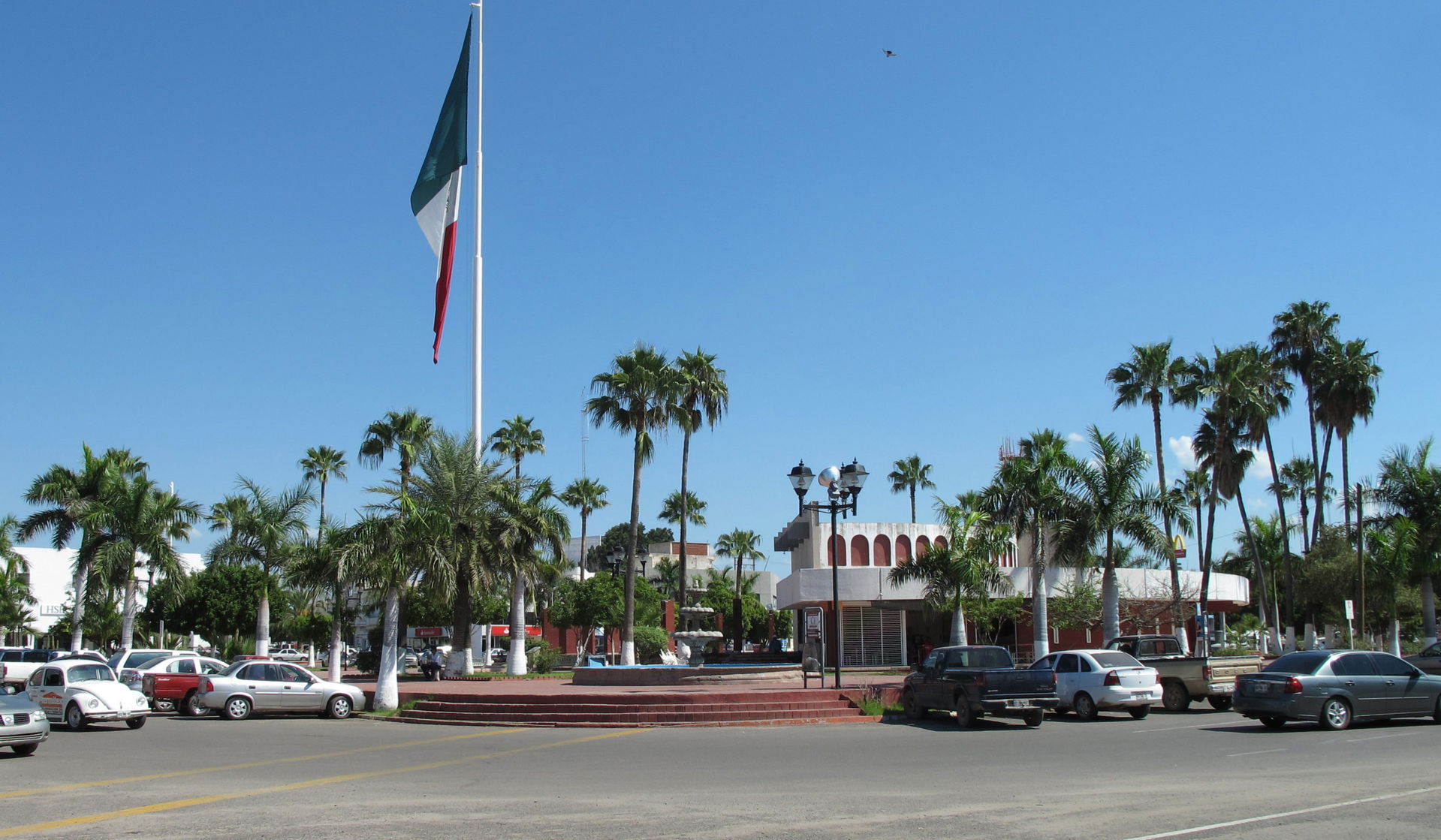 Plaza principal de Navojoa, Sonora.