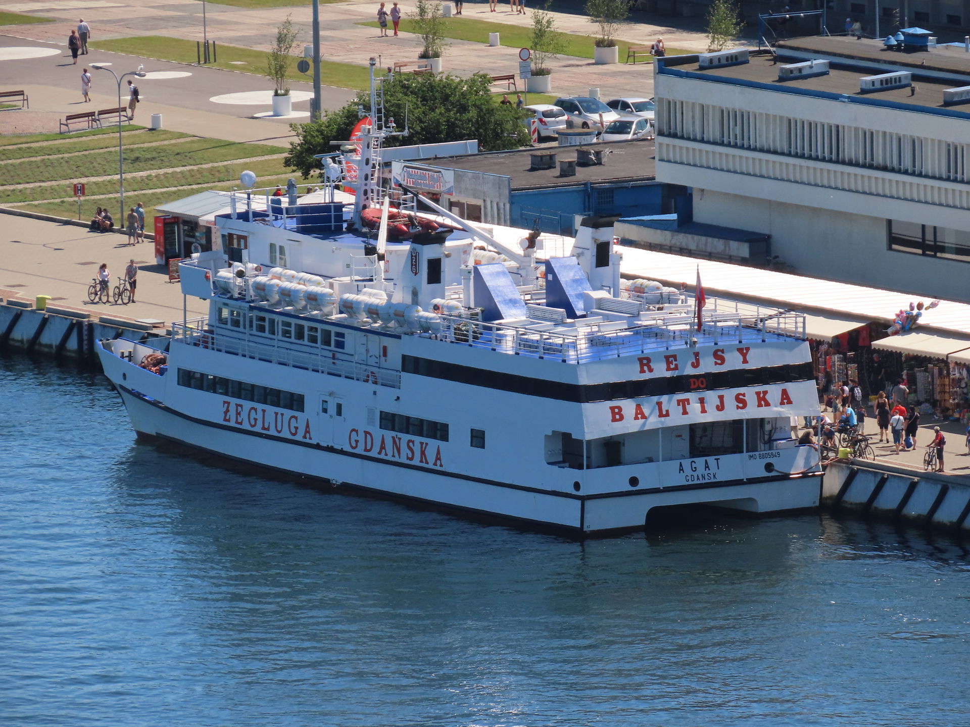 The Agat (ship, 1988) in Gdynia, July 2020.