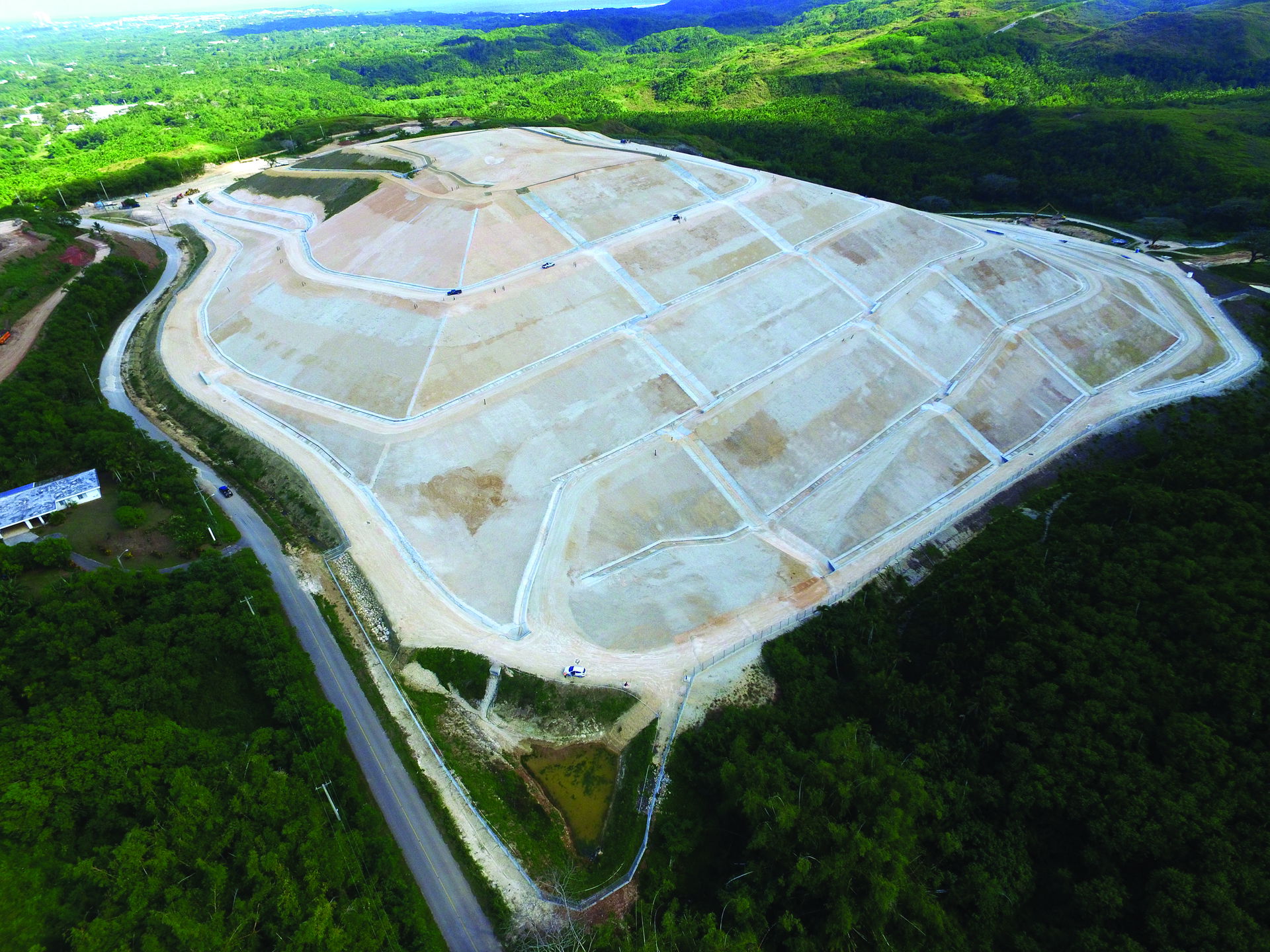 Aerial photo of Ordot Landfill, a Superfund site in Chalan Pago…