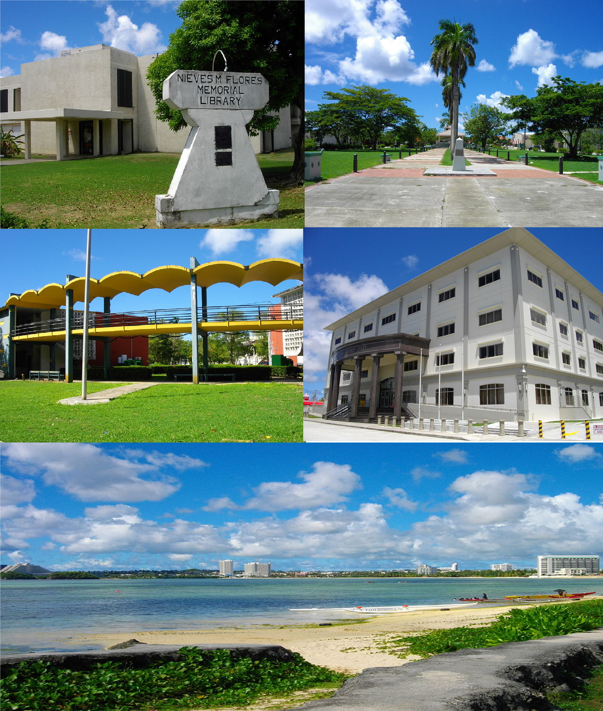 Agaña, city of Guam in Oceania.