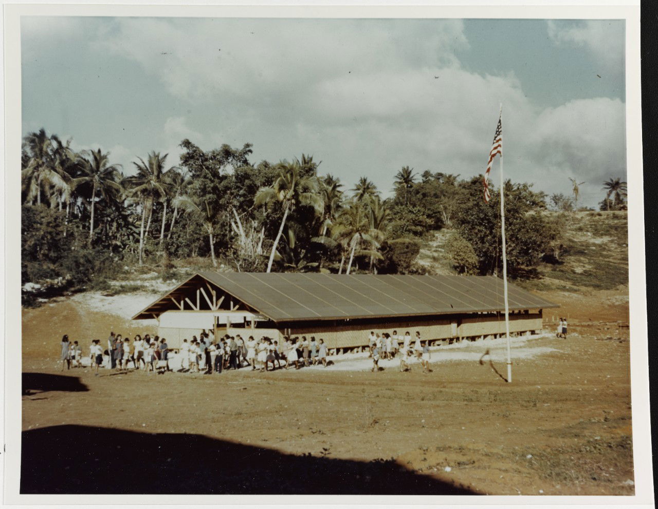 Title: Sinajana Guam
Caption: School children at evening "Color…
