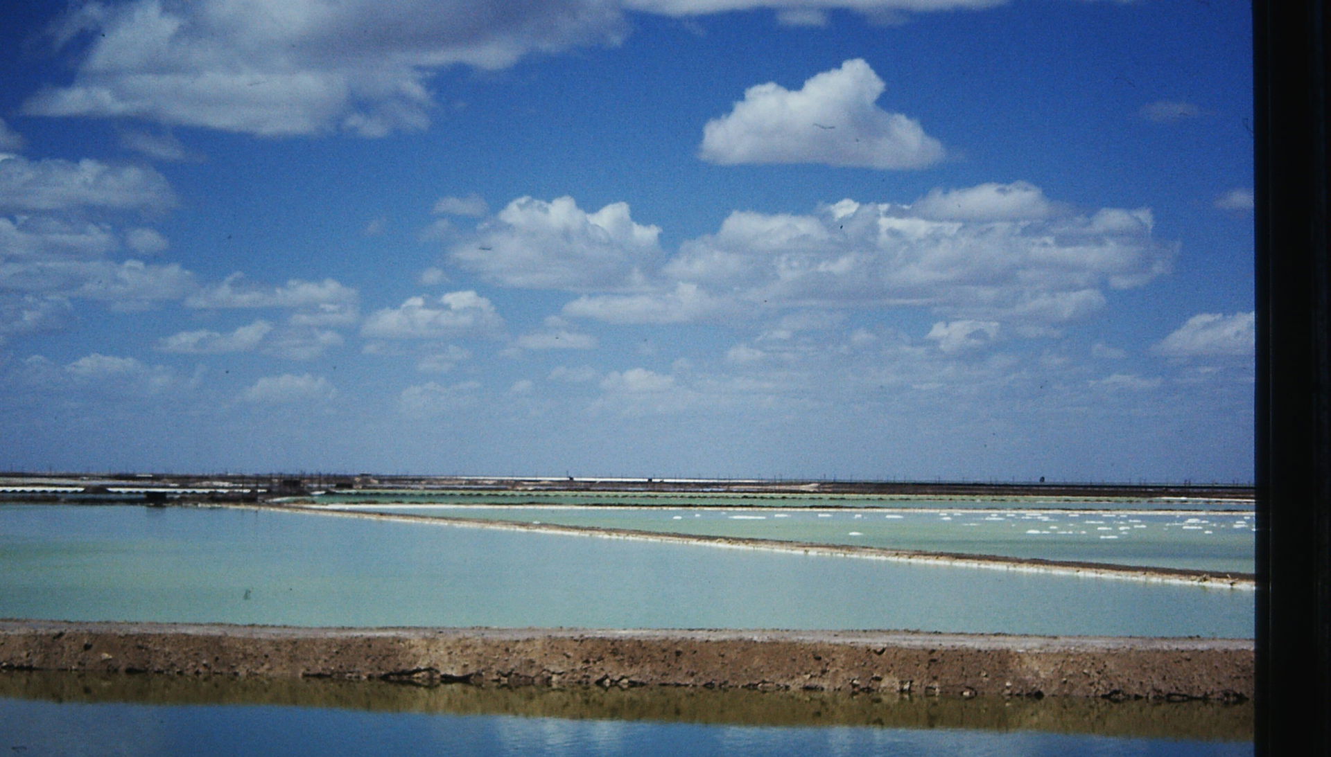 Salt flats in Golmud (Qinghai), summer 1993