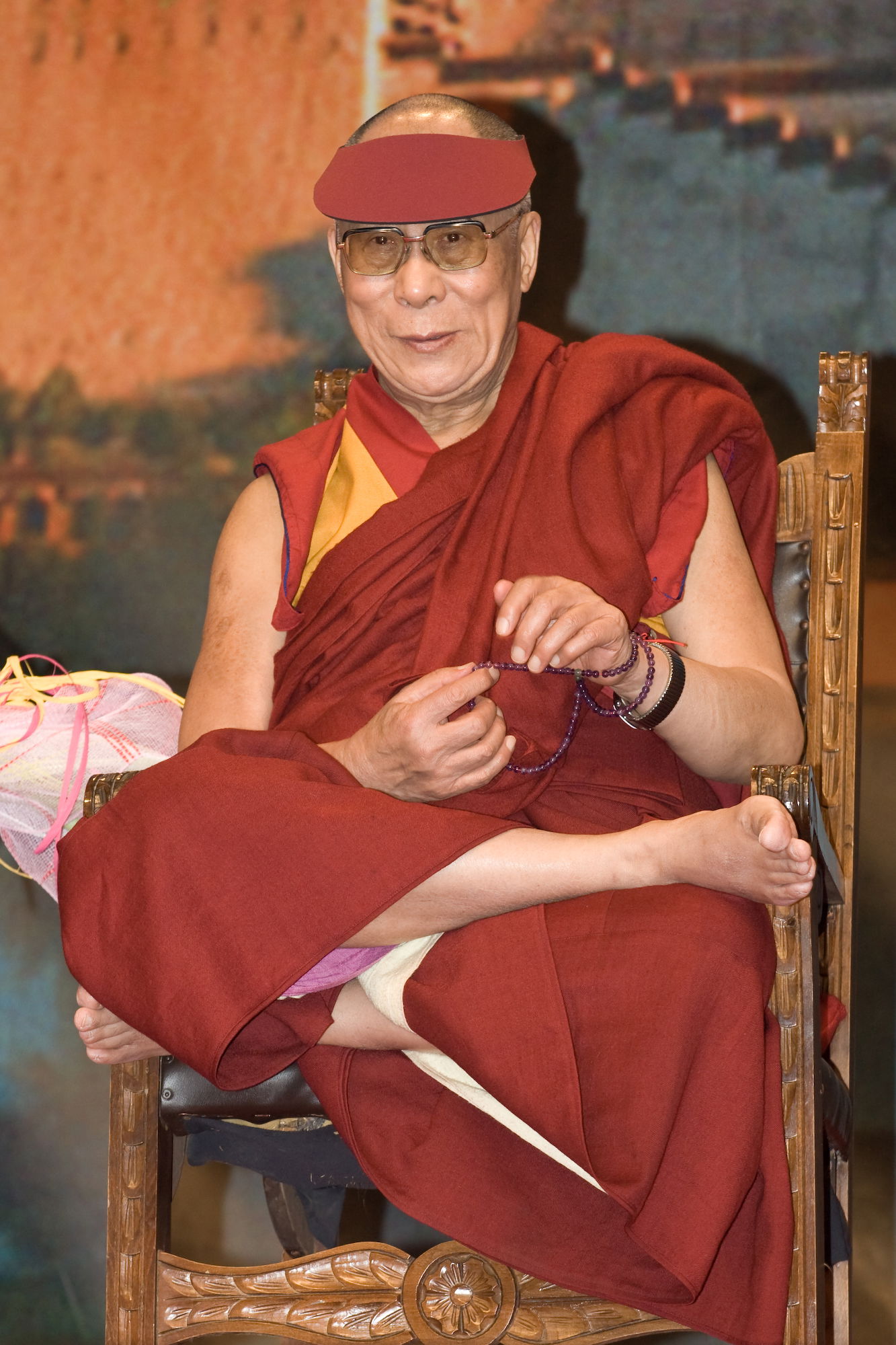Tenzin Gyatso, the fourteenth and current Dalai Lama, is the le…