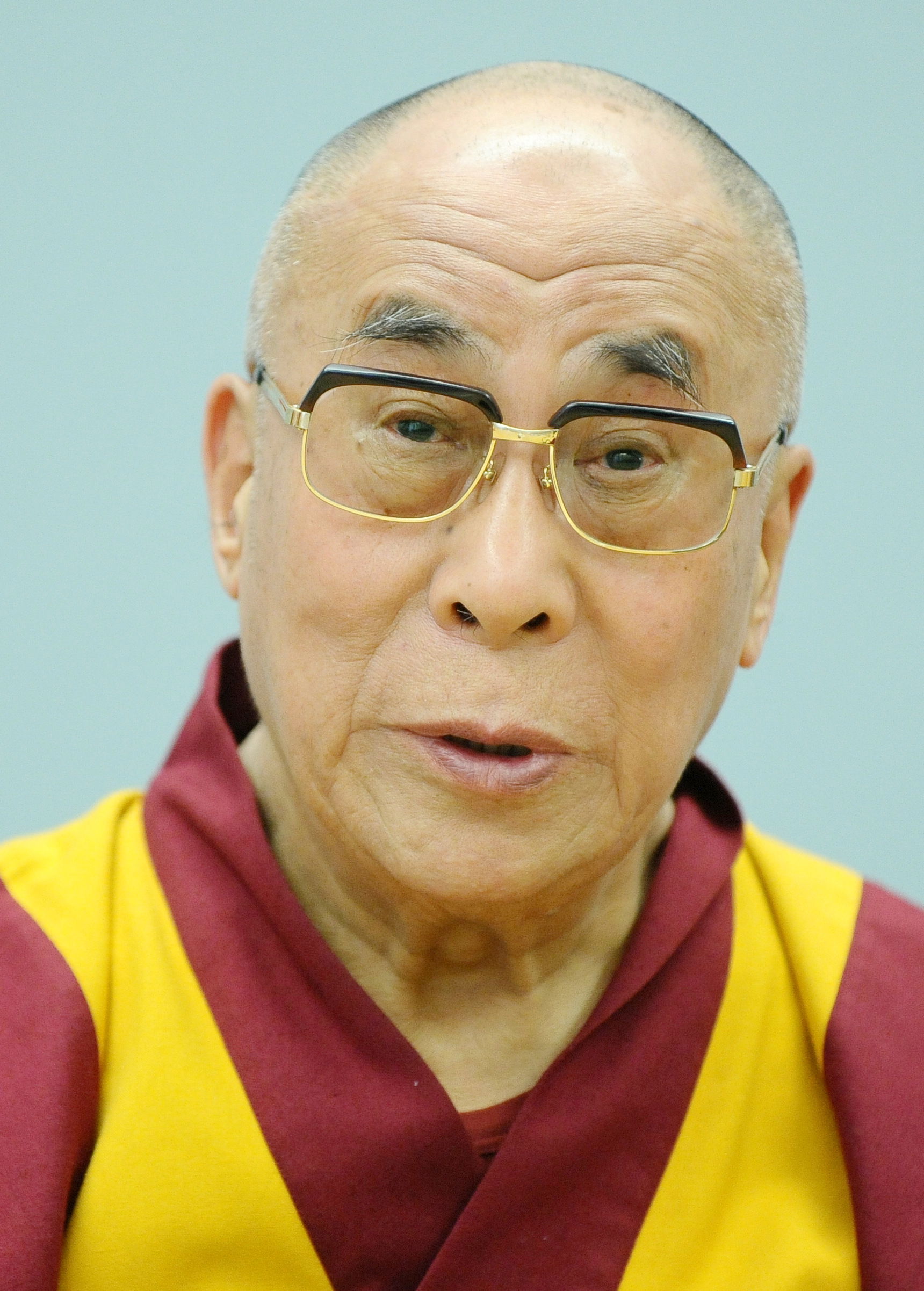 Tenzin Gyatso, 14th Dalai Lama in Trento in 2013.