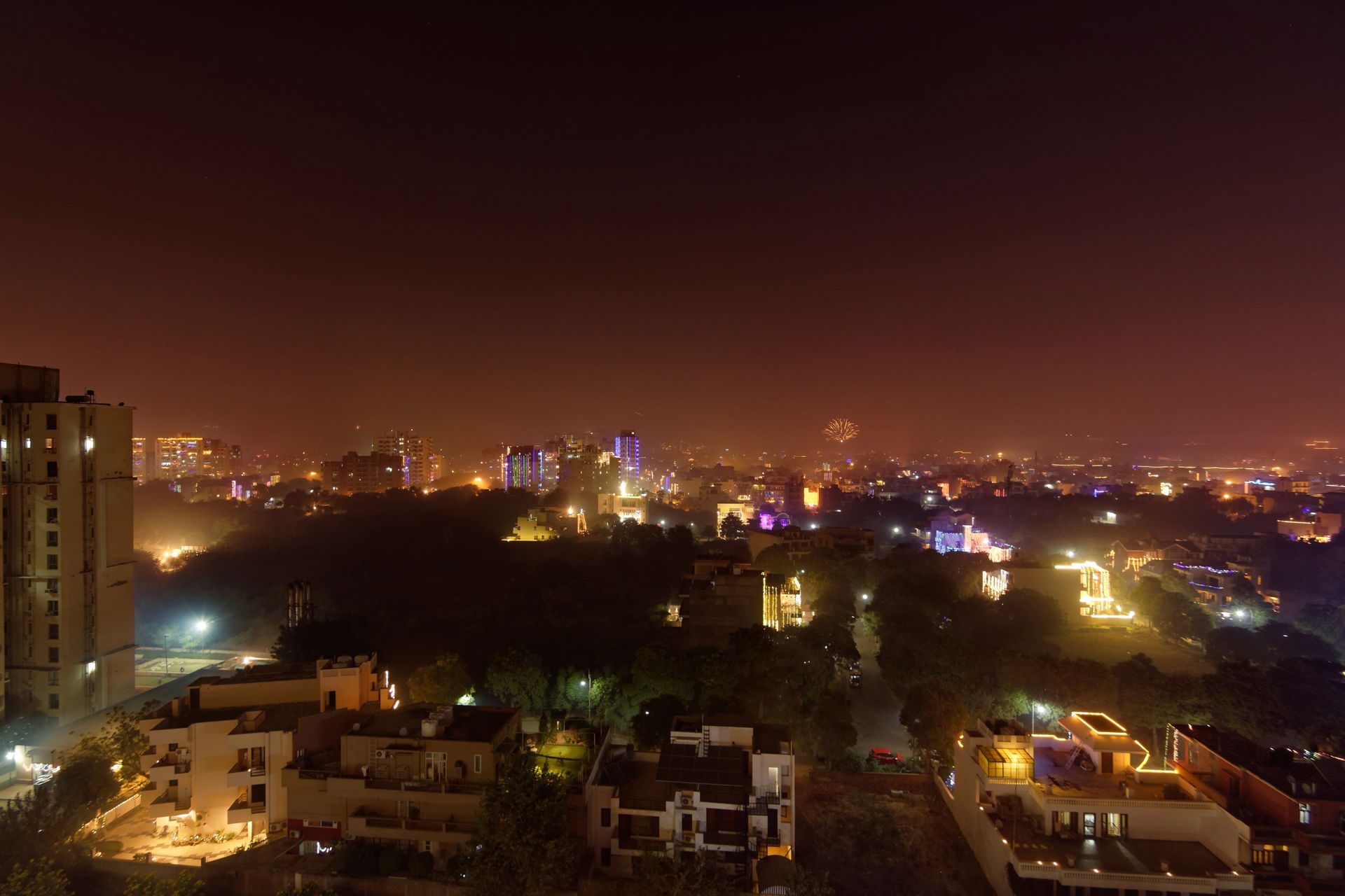 Sector-47, Gurgaon, Decorated for Diwali