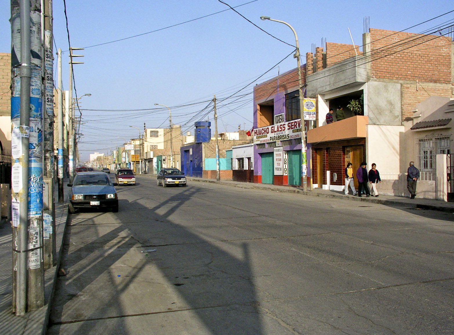 Huacho, Provincia de Huaura, Región de Lima, Peru. Street view.