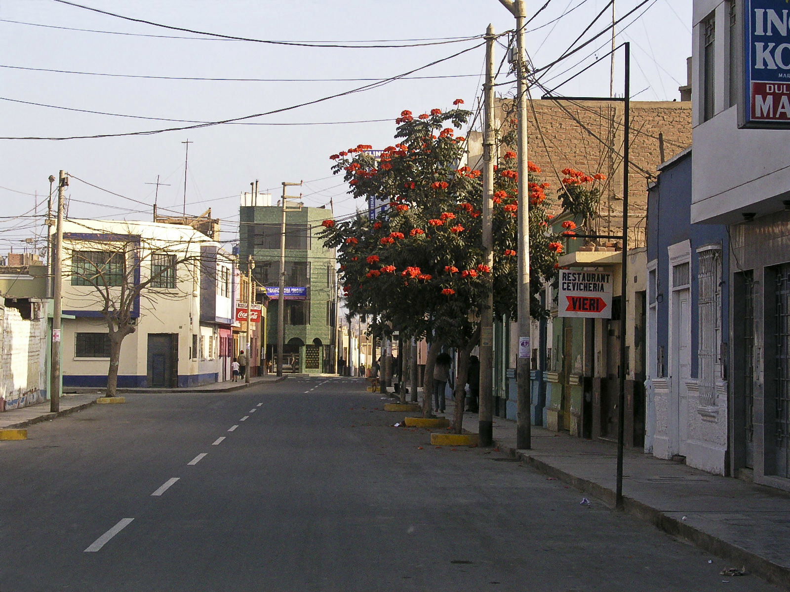 Huacho, Provincia de Huaura, Región de Lima, Peru. Street view.