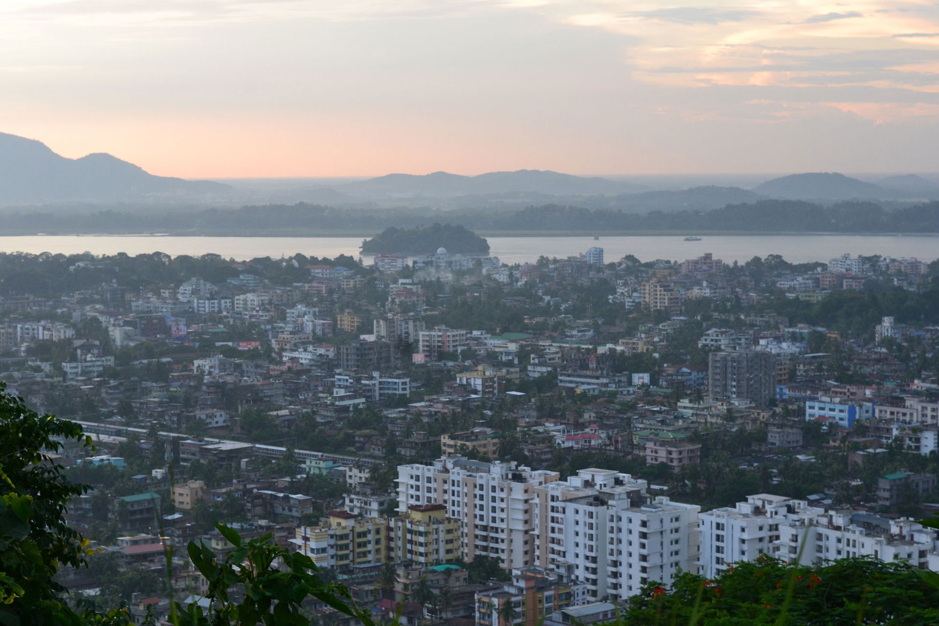 Panoramic view of Guwahati city