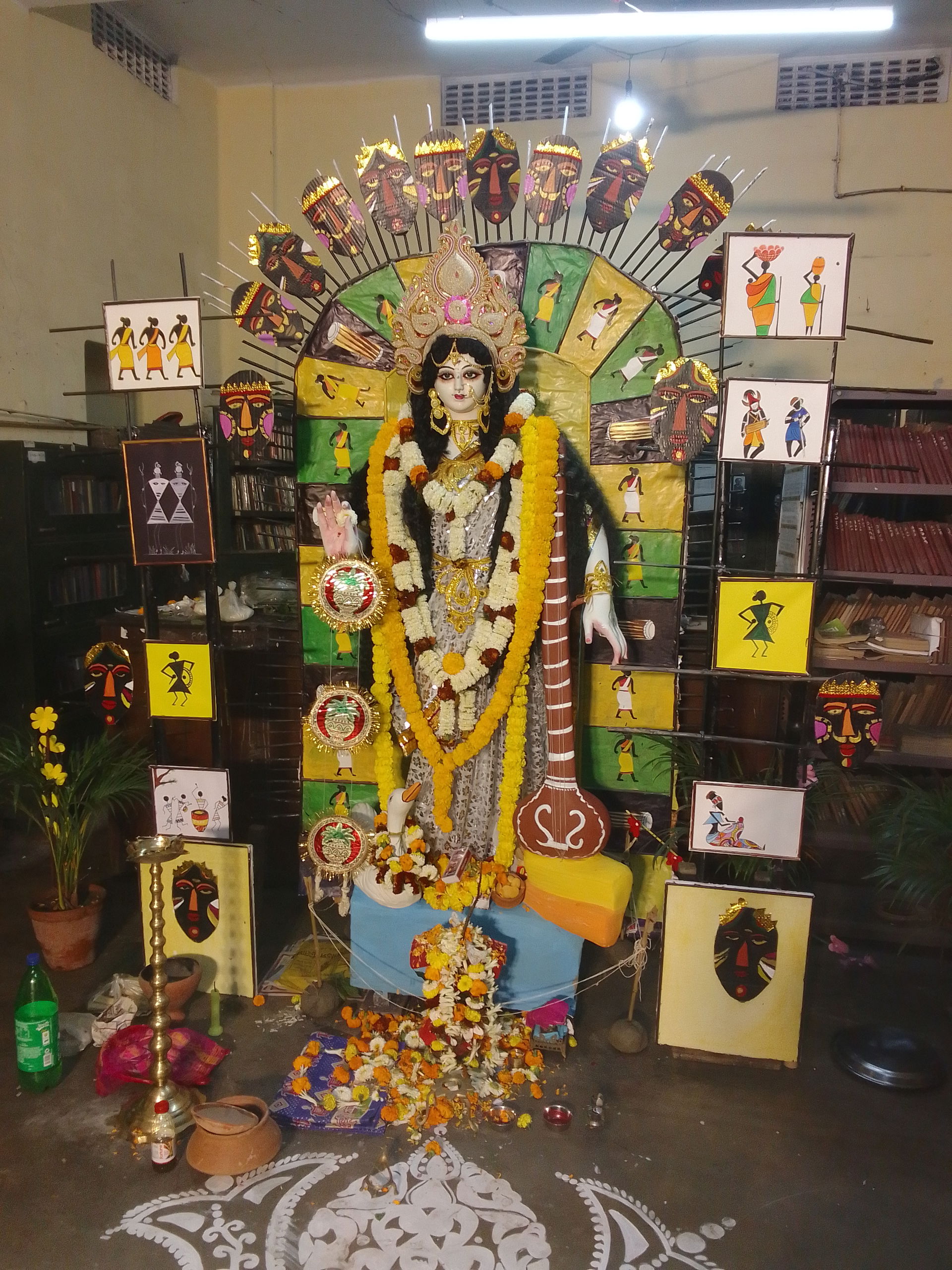 Saraswati Idol in Howrah City