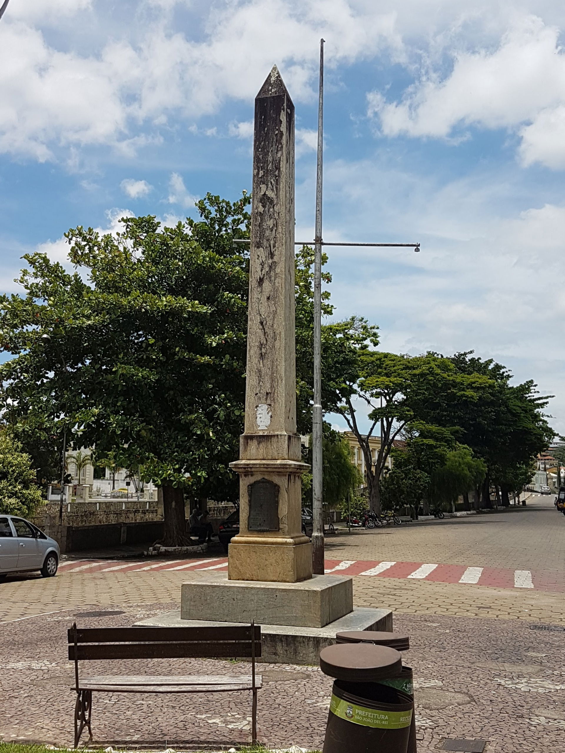 Monument in tribute to the 150 years of the city of São João de…