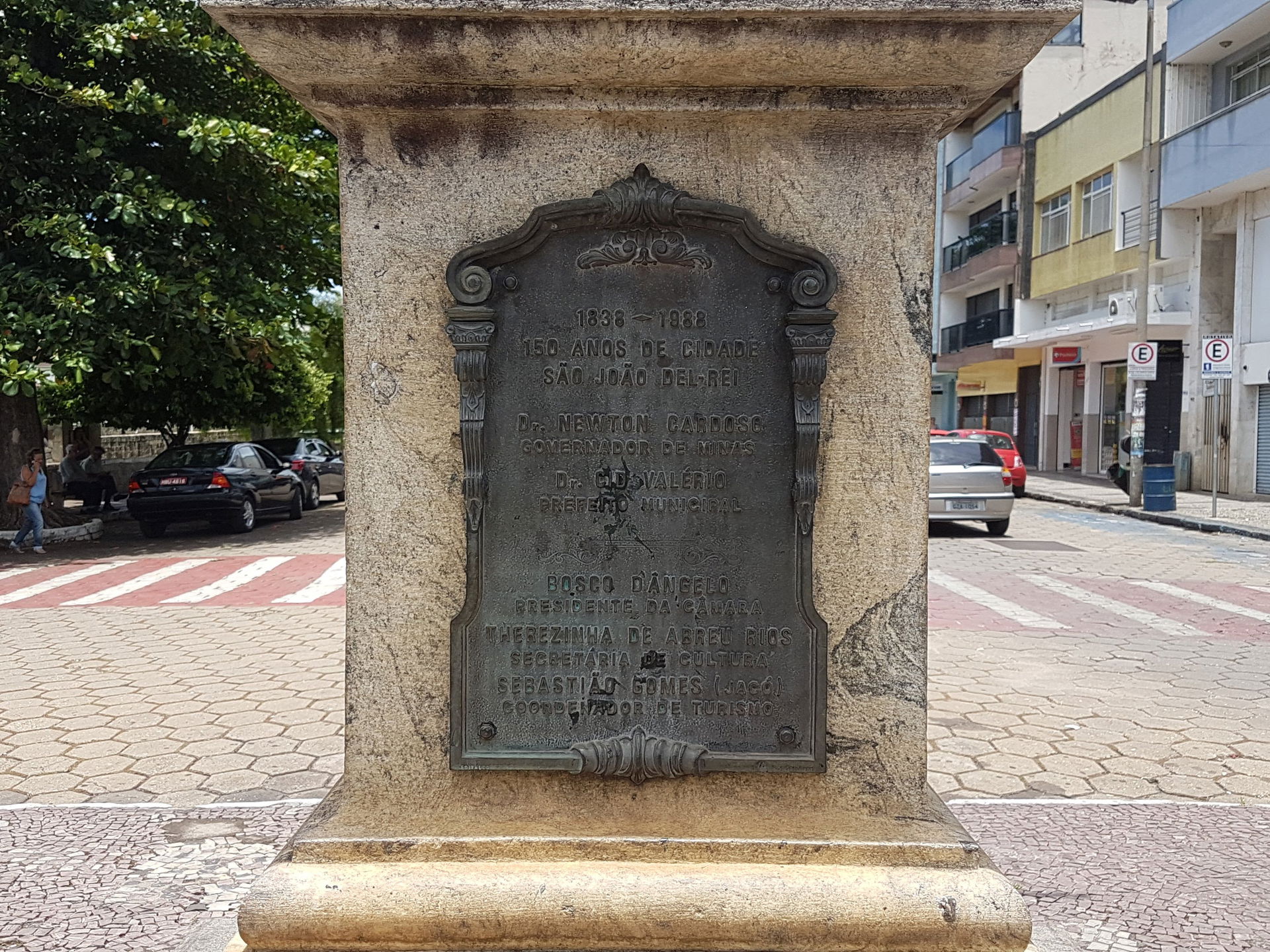 Monument in tribute to the 150 years of the city of São João de…