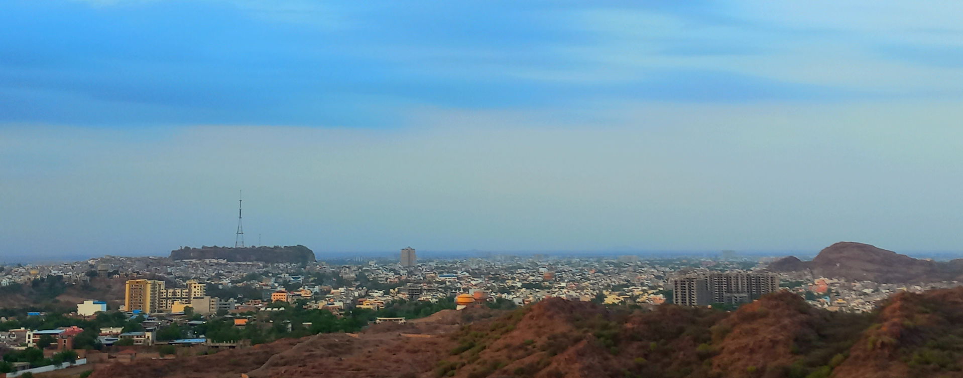 This is view of Jodhpur's Chopasani from Kaylana Hills