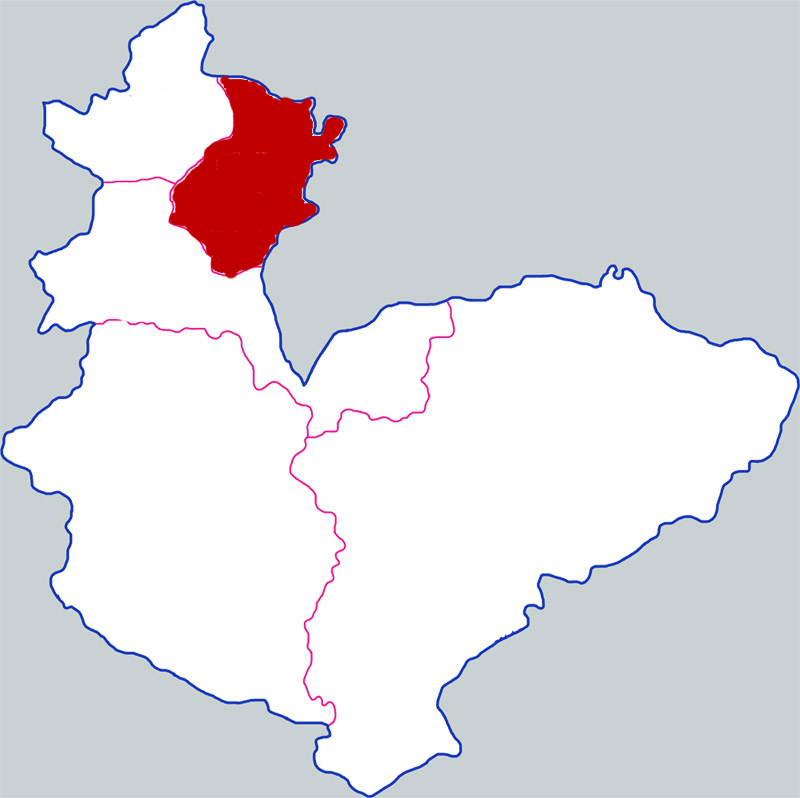 Location of Shancheng (山城) district in Hebi city, Henan, China