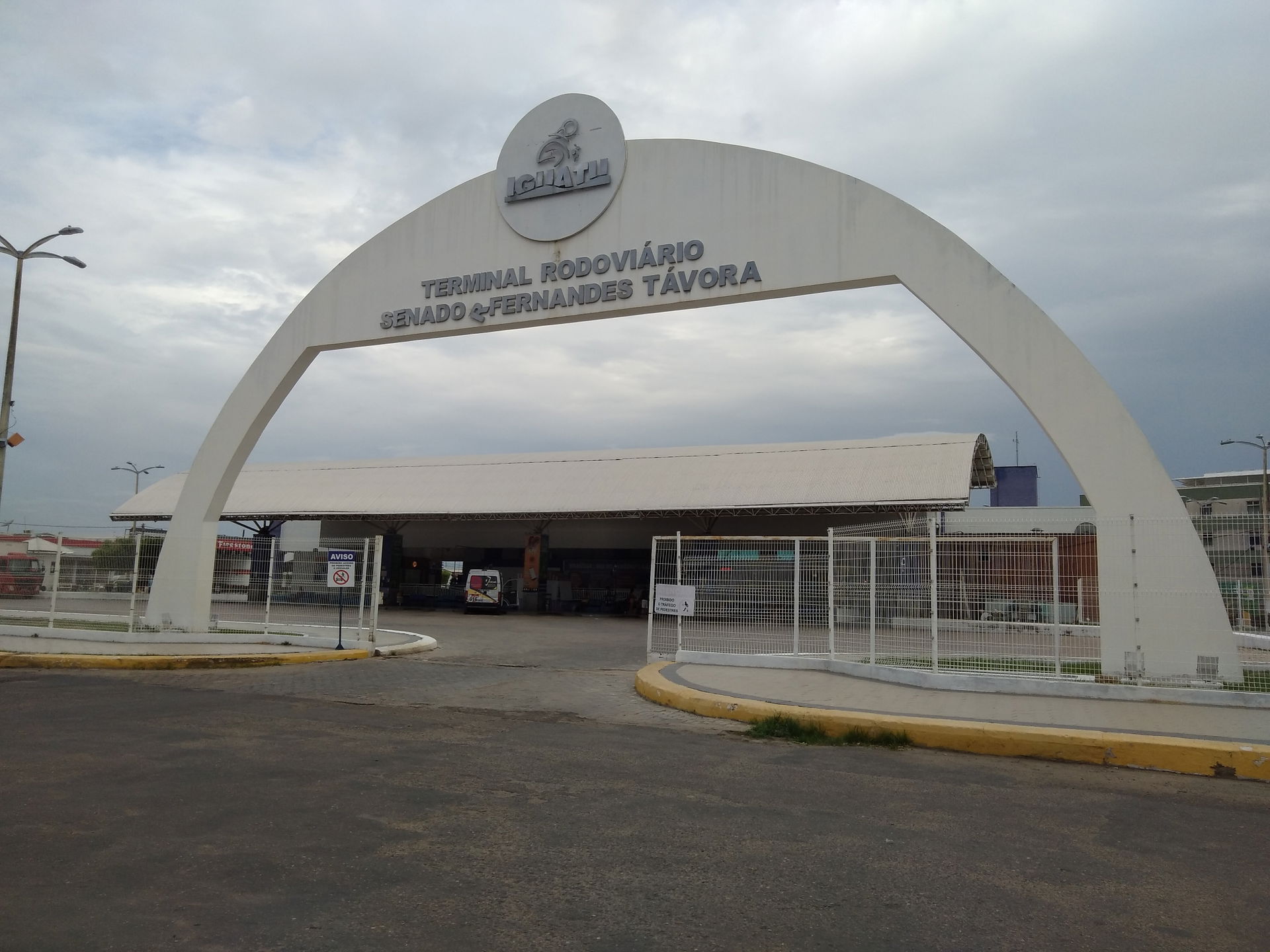 Entrance for buses of the Senator Fernandes Távora Bus Station,…