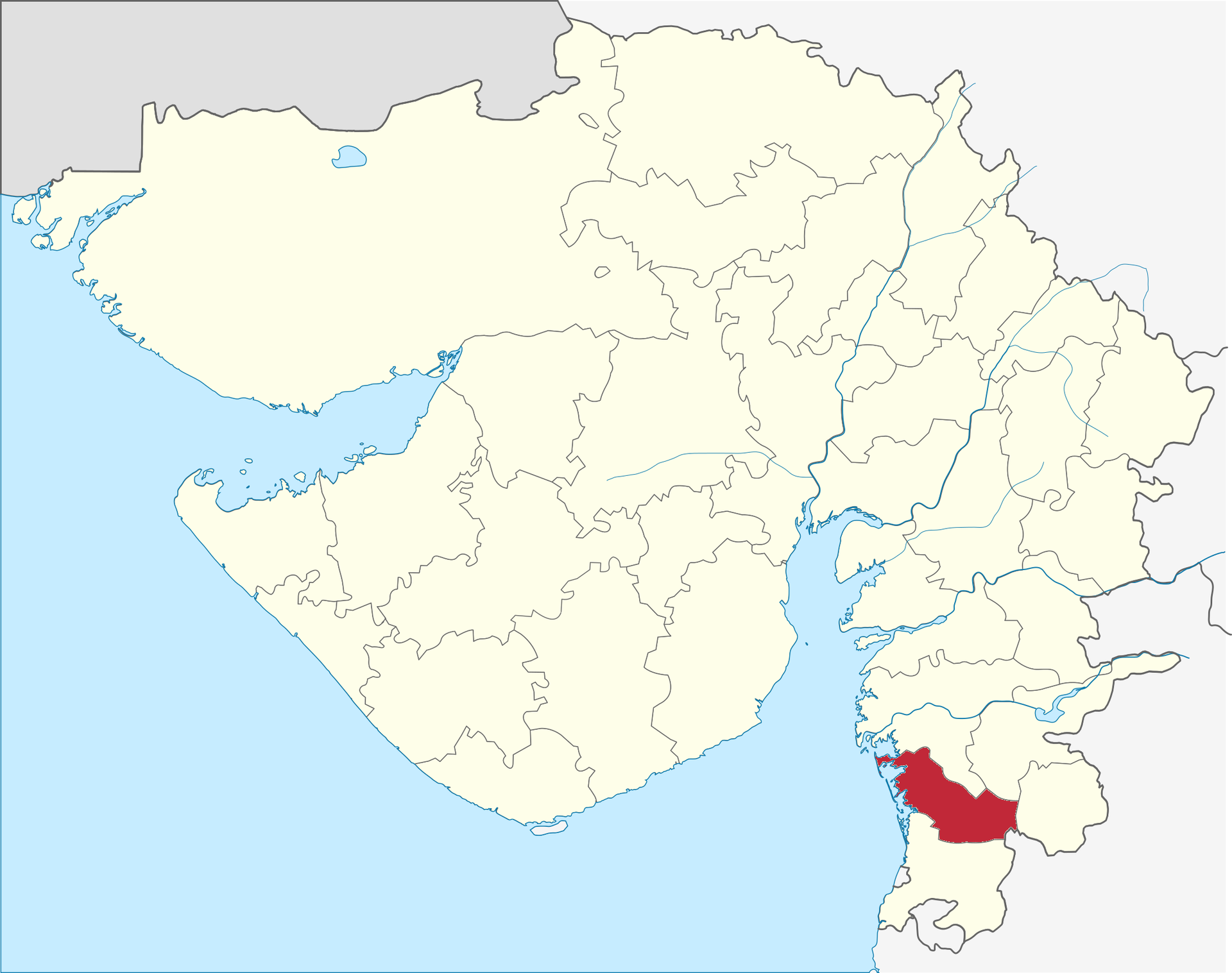 Distrito de Navsari en Gujarat